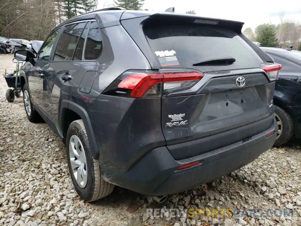 3 Фотография поврежденного автомобиля 2T3F1RFVXKC053299 TOYOTA RAV4 2019