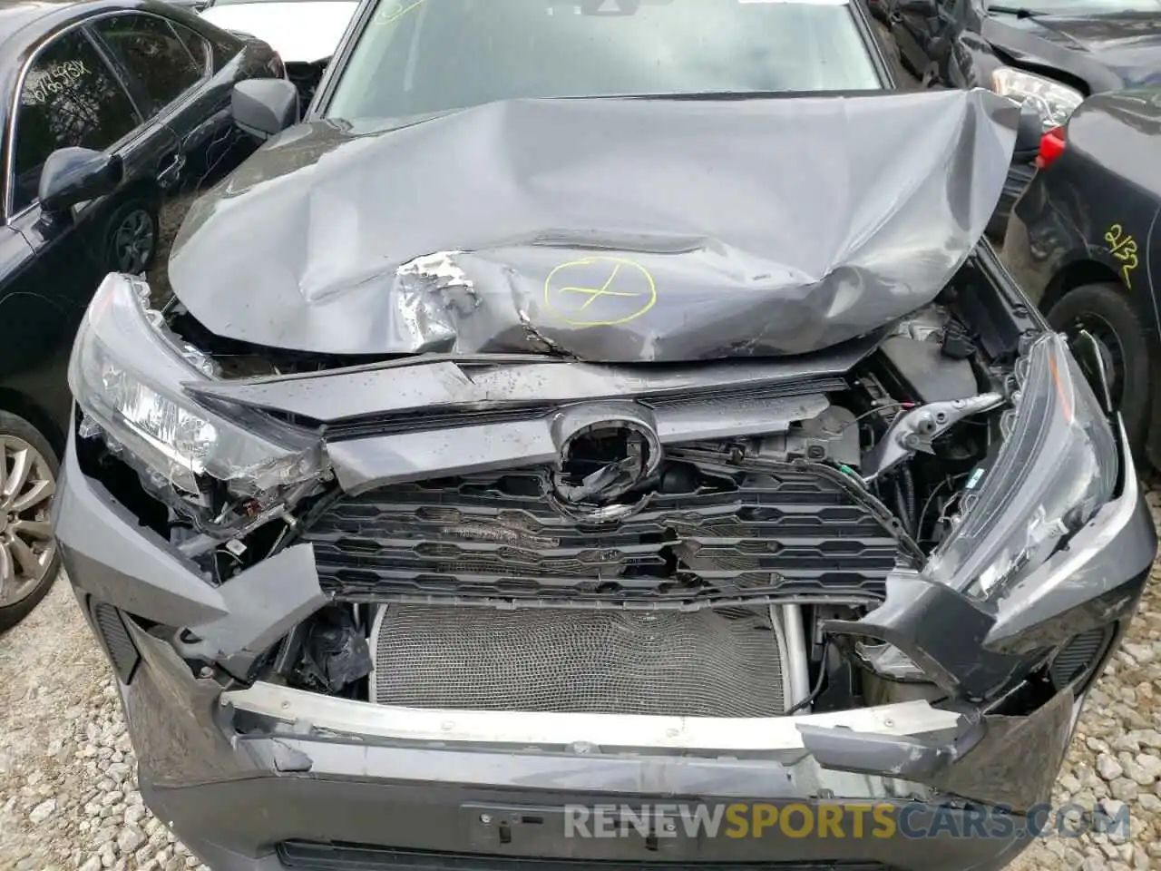 7 Photograph of a damaged car 2T3F1RFVXKC053299 TOYOTA RAV4 2019