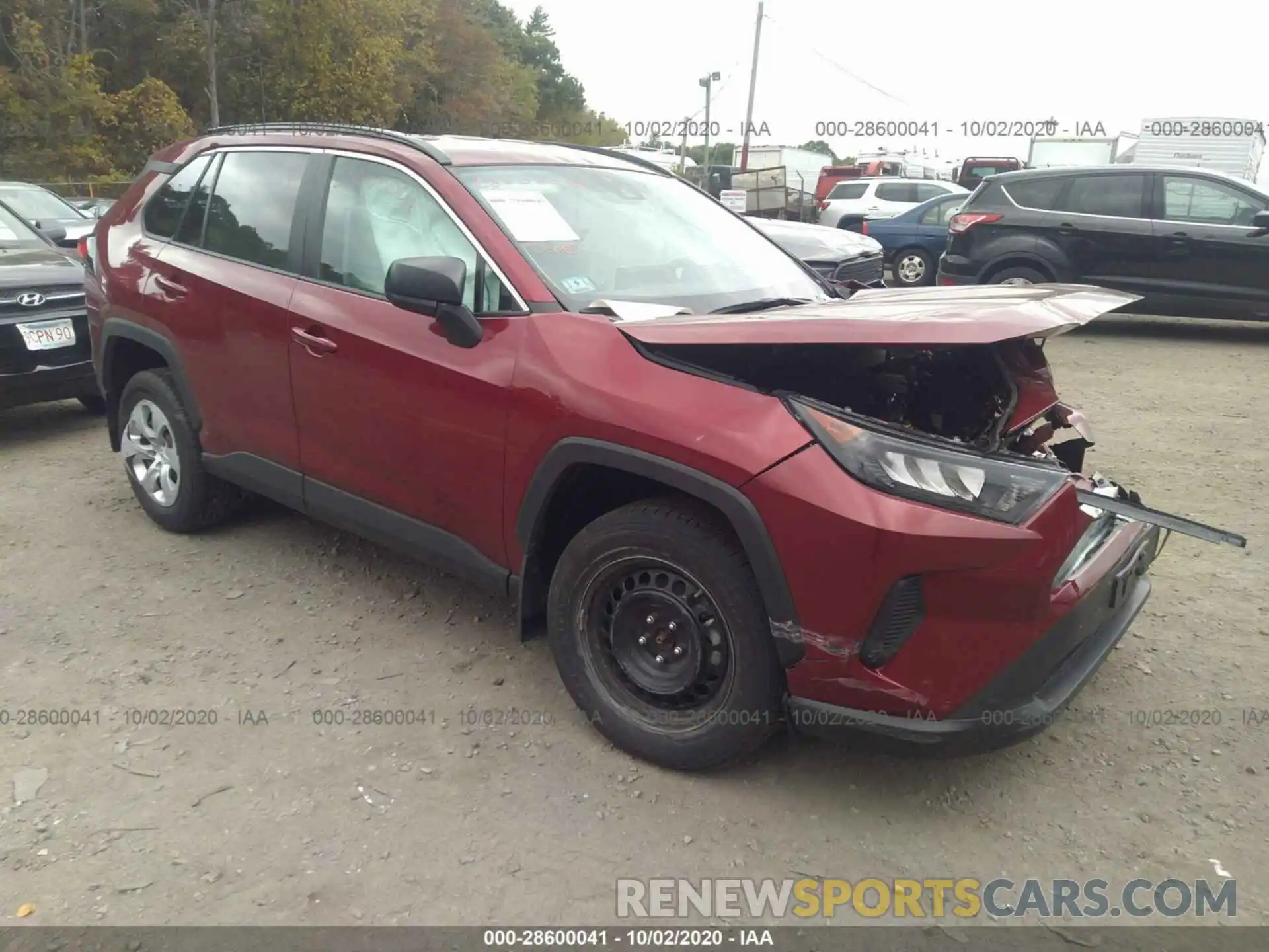 1 Photograph of a damaged car 2T3F1RFVXKC055165 TOYOTA RAV4 2019