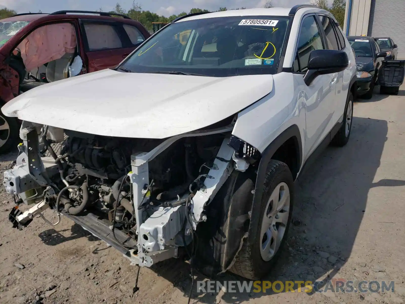 2 Photograph of a damaged car 2T3F1RFVXKW005140 TOYOTA RAV4 2019