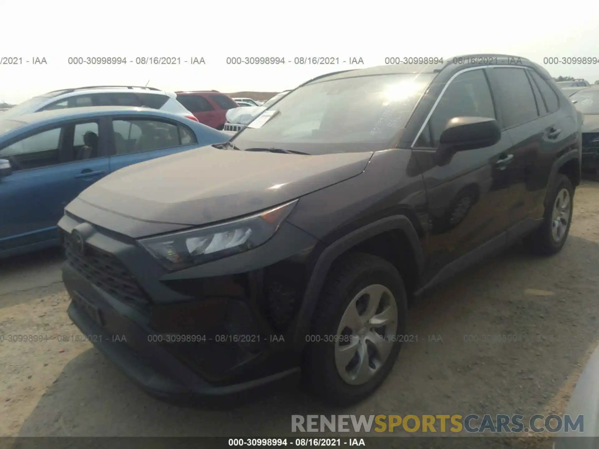 2 Фотография поврежденного автомобиля 2T3F1RFVXKW015215 TOYOTA RAV4 2019