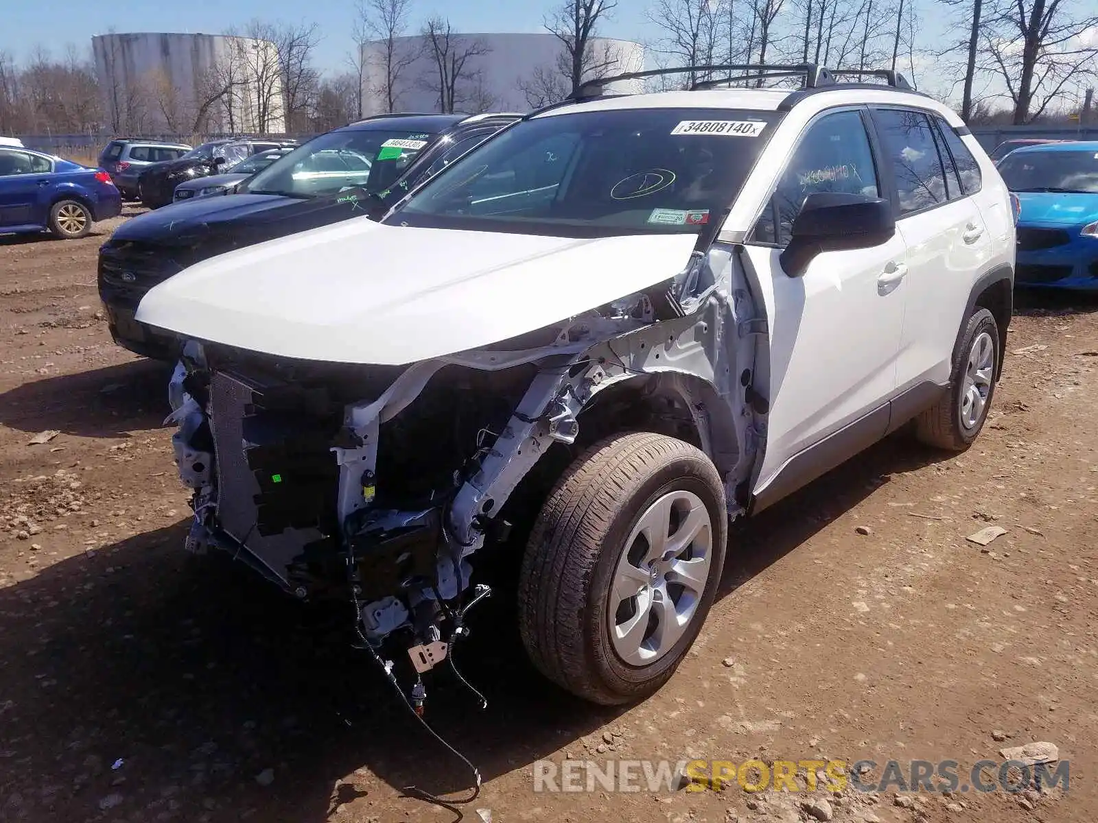 2 Фотография поврежденного автомобиля 2T3F1RFVXKW055309 TOYOTA RAV4 2019