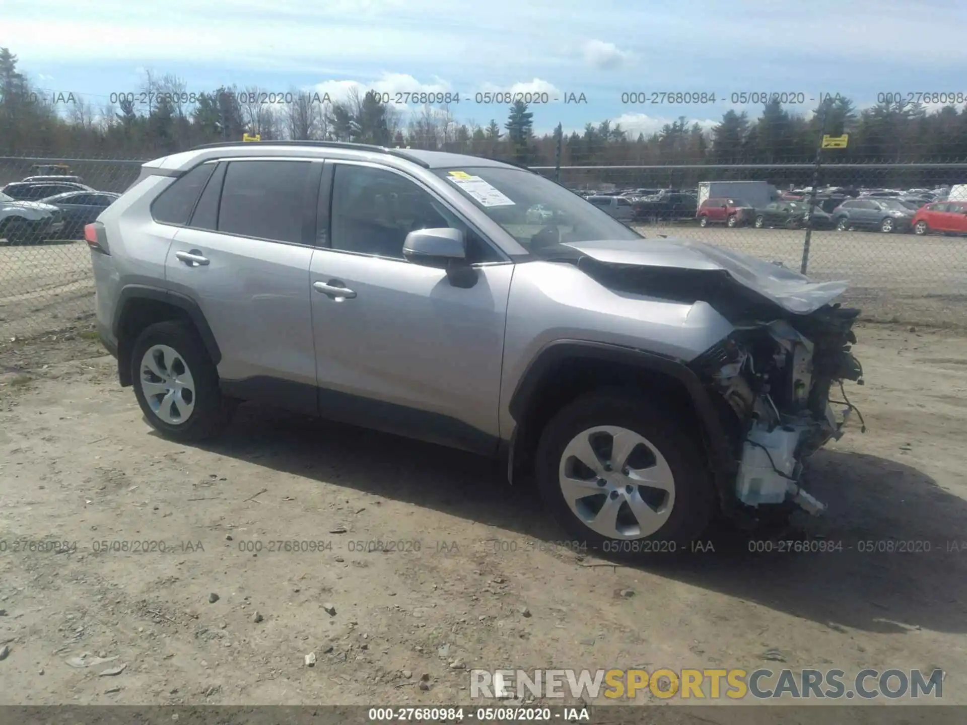 1 Photograph of a damaged car 2T3G1RFV0KC028707 TOYOTA RAV4 2019