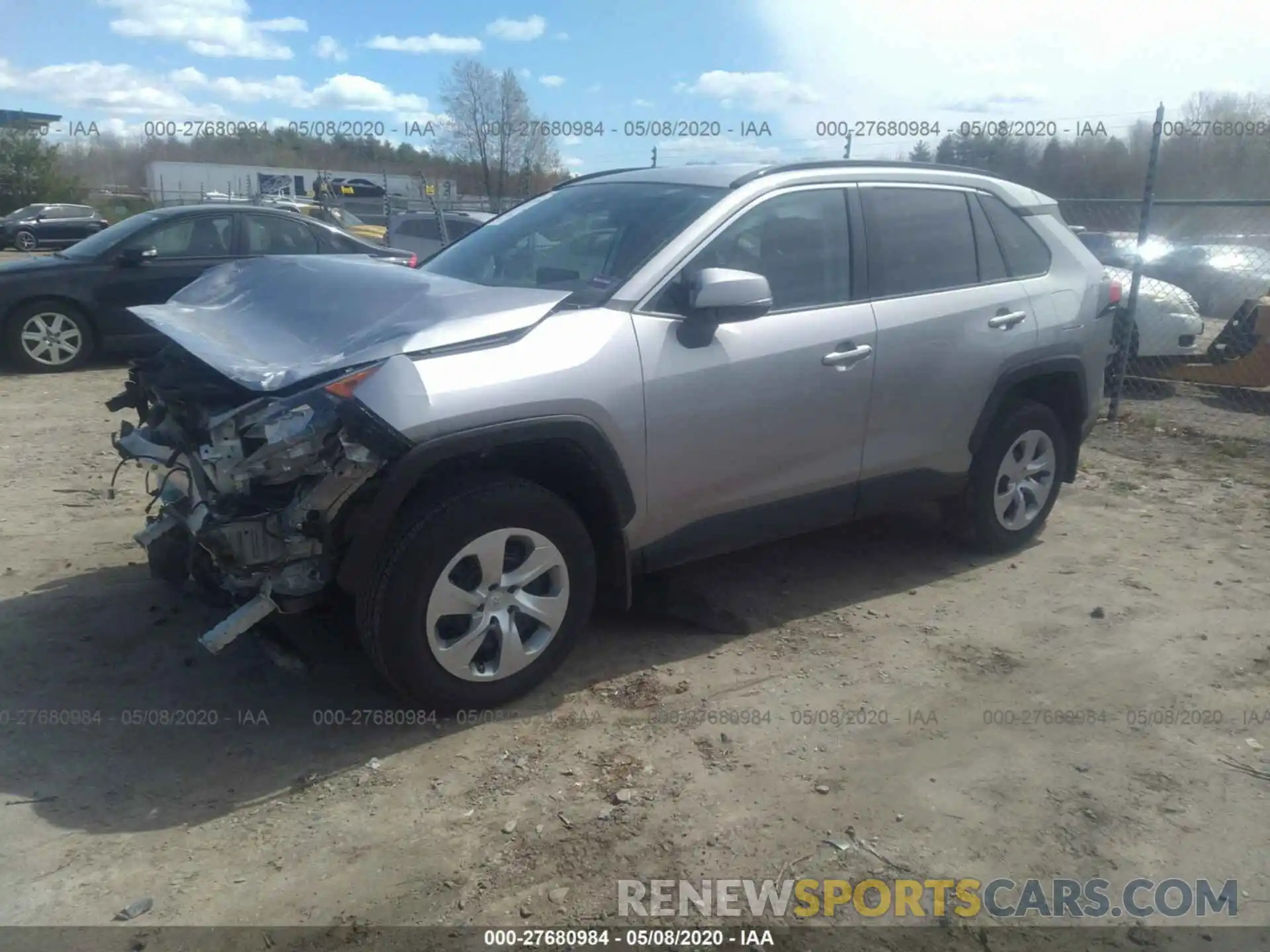 2 Photograph of a damaged car 2T3G1RFV0KC028707 TOYOTA RAV4 2019