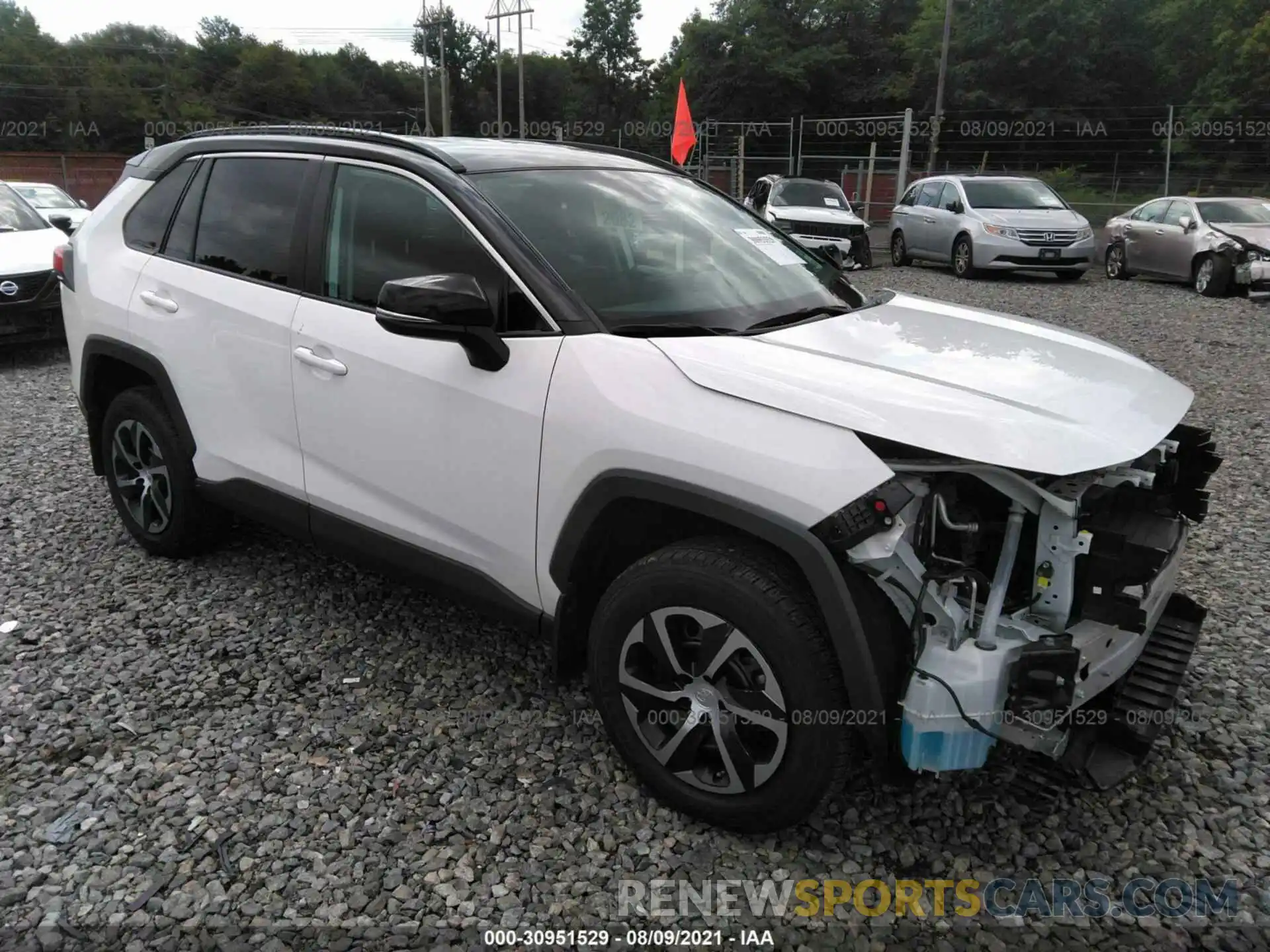 1 Photograph of a damaged car 2T3G1RFV0KC054501 TOYOTA RAV4 2019