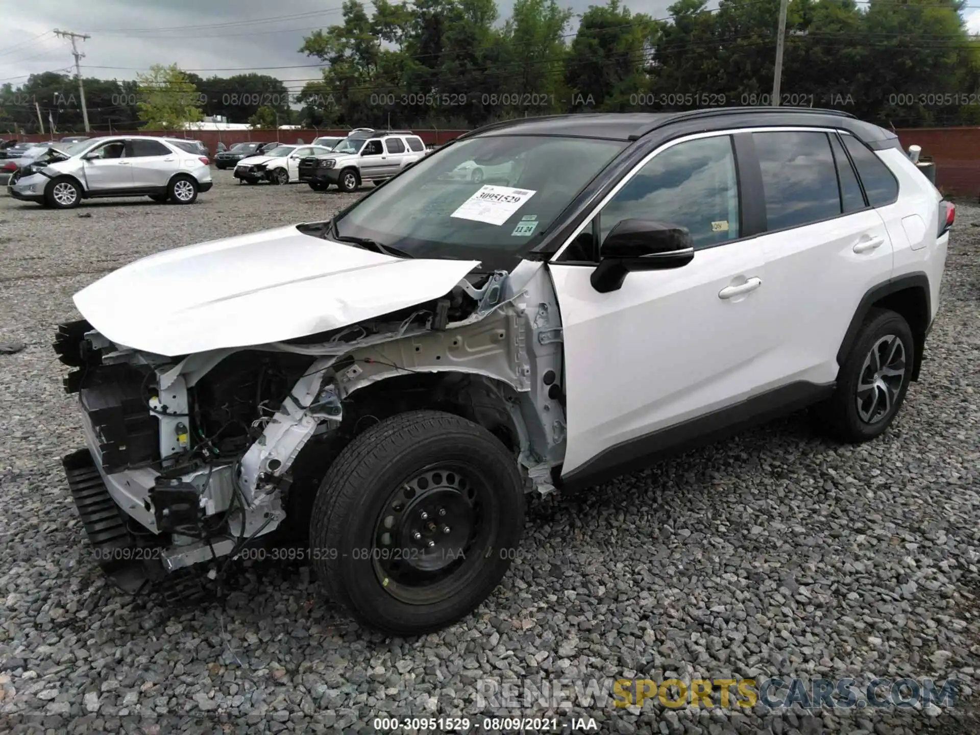 2 Photograph of a damaged car 2T3G1RFV0KC054501 TOYOTA RAV4 2019