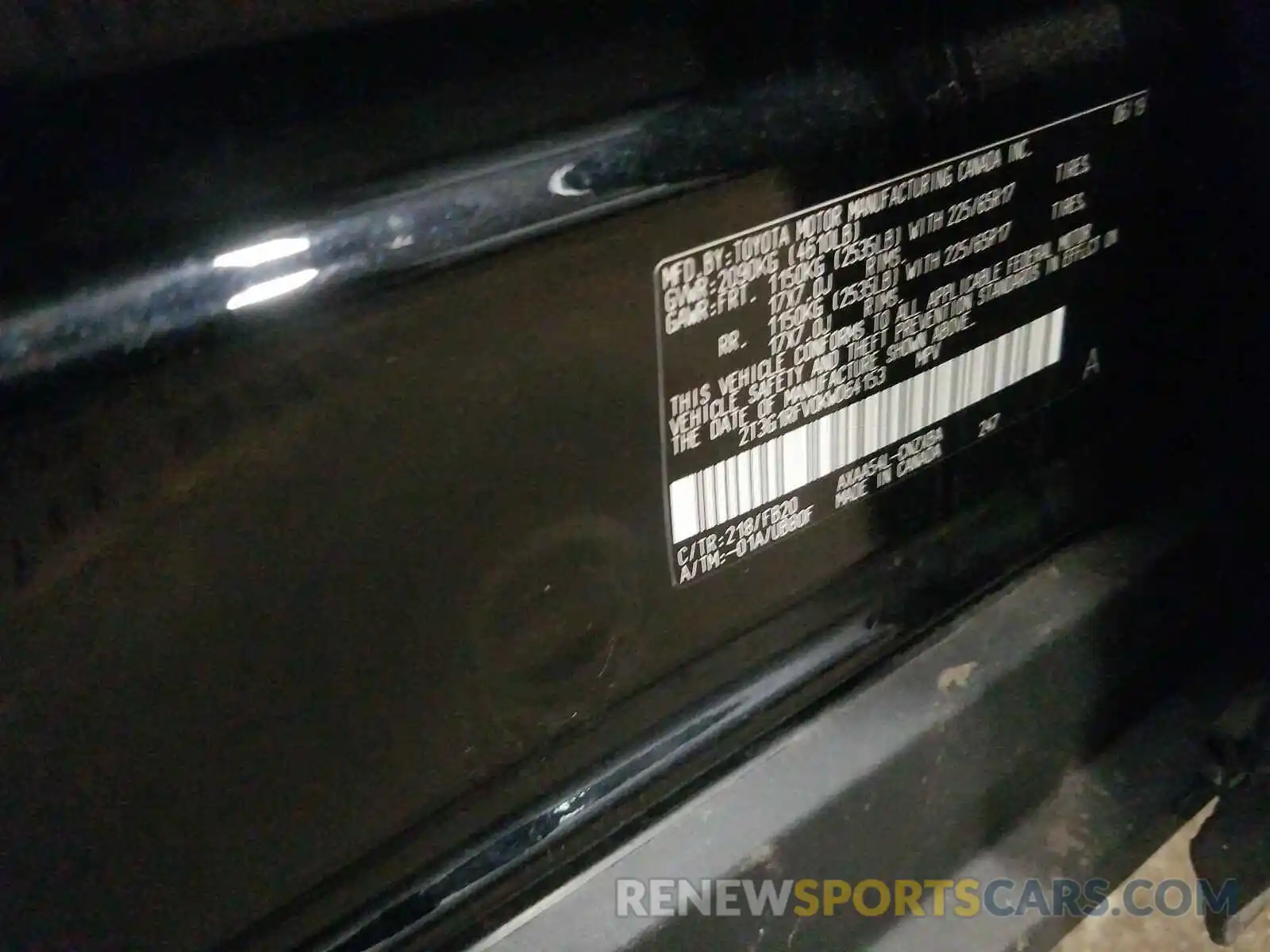 10 Photograph of a damaged car 2T3G1RFV0KW064153 TOYOTA RAV4 2019