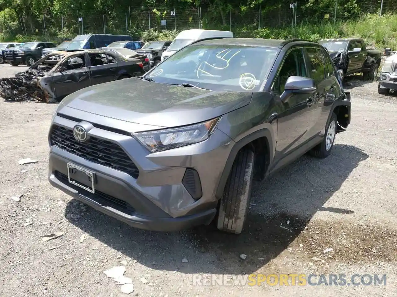 2 Фотография поврежденного автомобиля 2T3G1RFV1KC036718 TOYOTA RAV4 2019