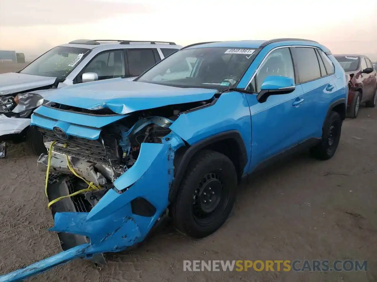 2 Photograph of a damaged car 2T3G1RFV1KW038449 TOYOTA RAV4 2019