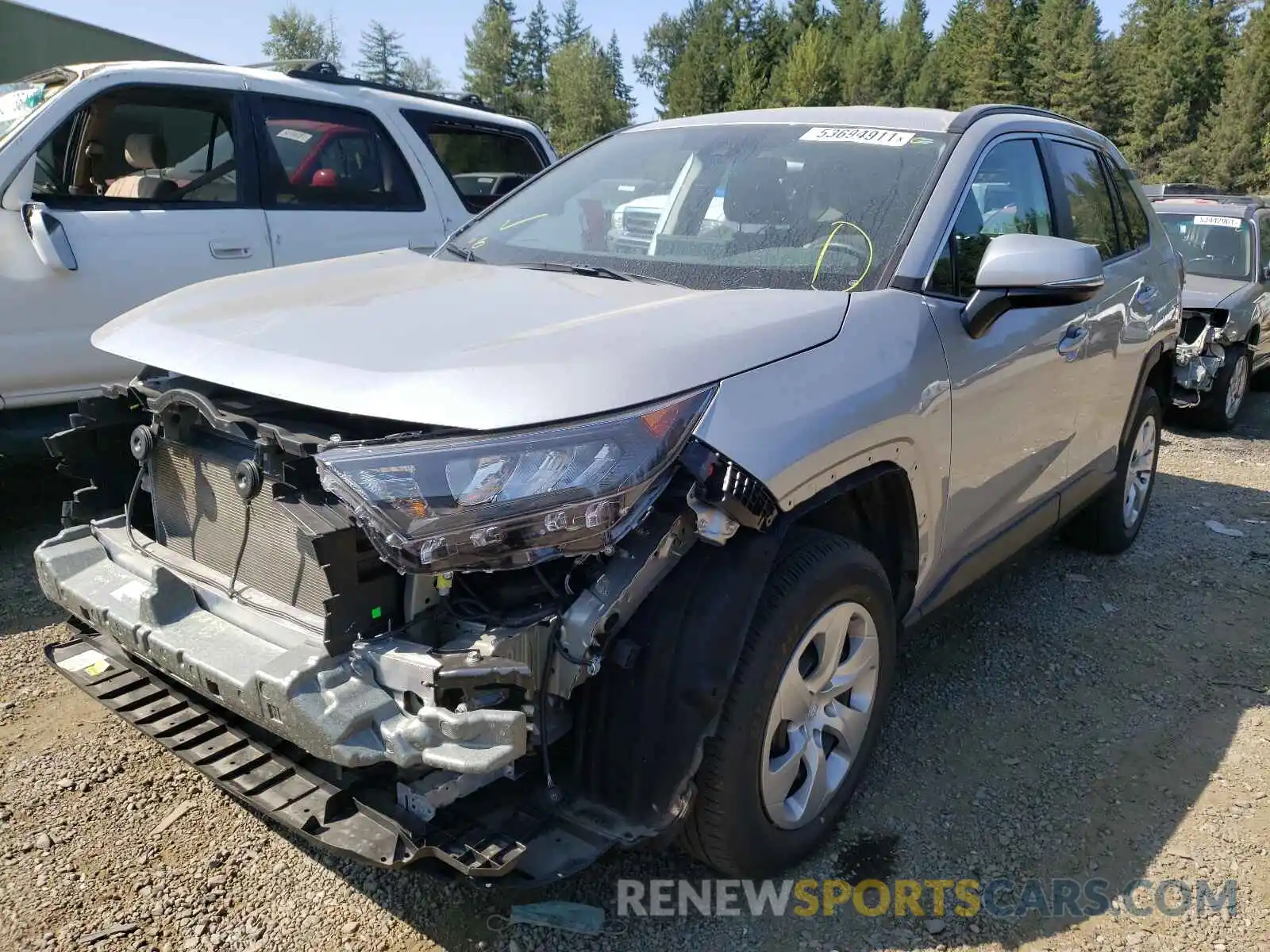 2 Photograph of a damaged car 2T3G1RFV1KW049581 TOYOTA RAV4 2019