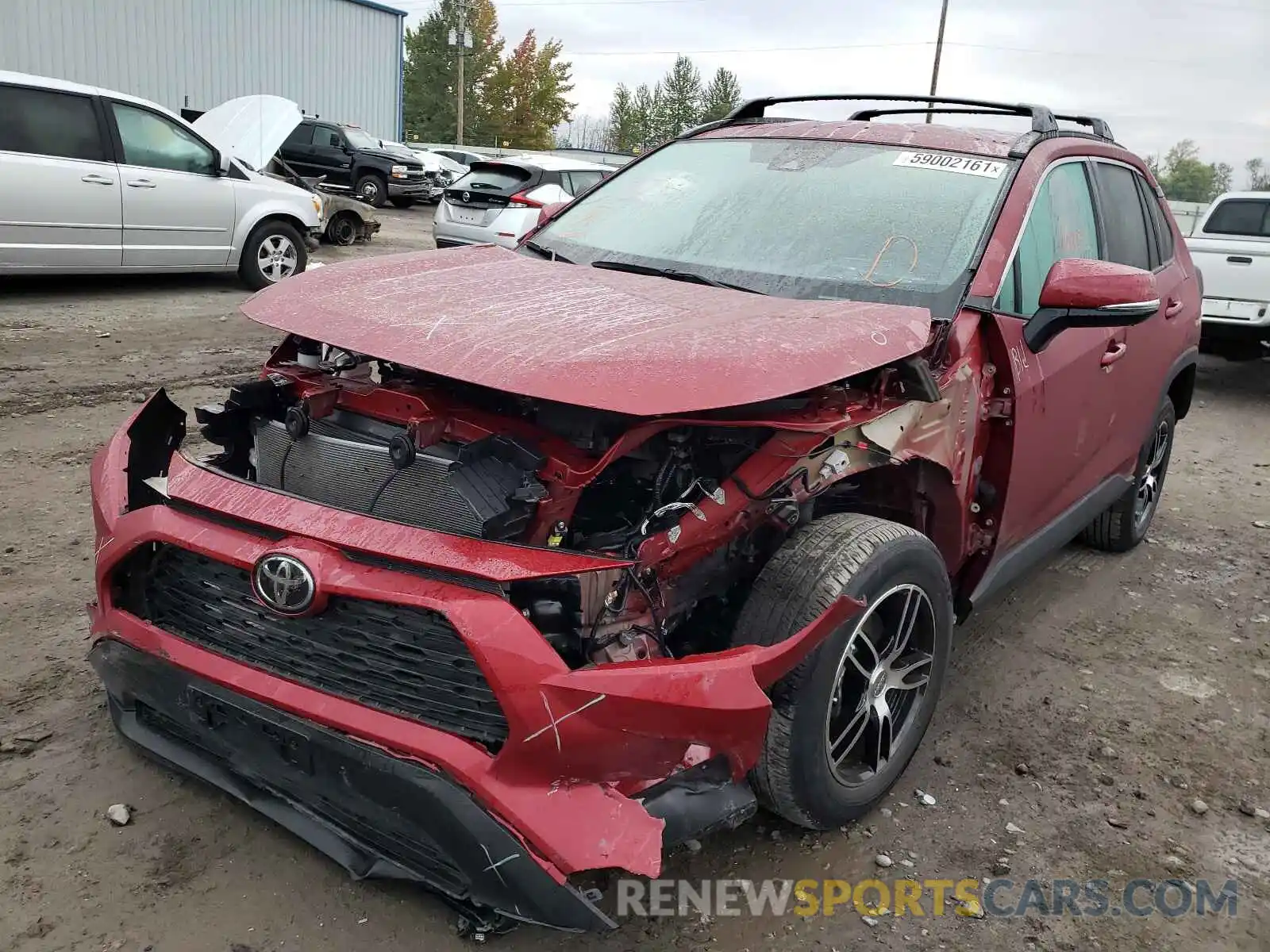 2 Photograph of a damaged car 2T3G1RFV1KW079180 TOYOTA RAV4 2019