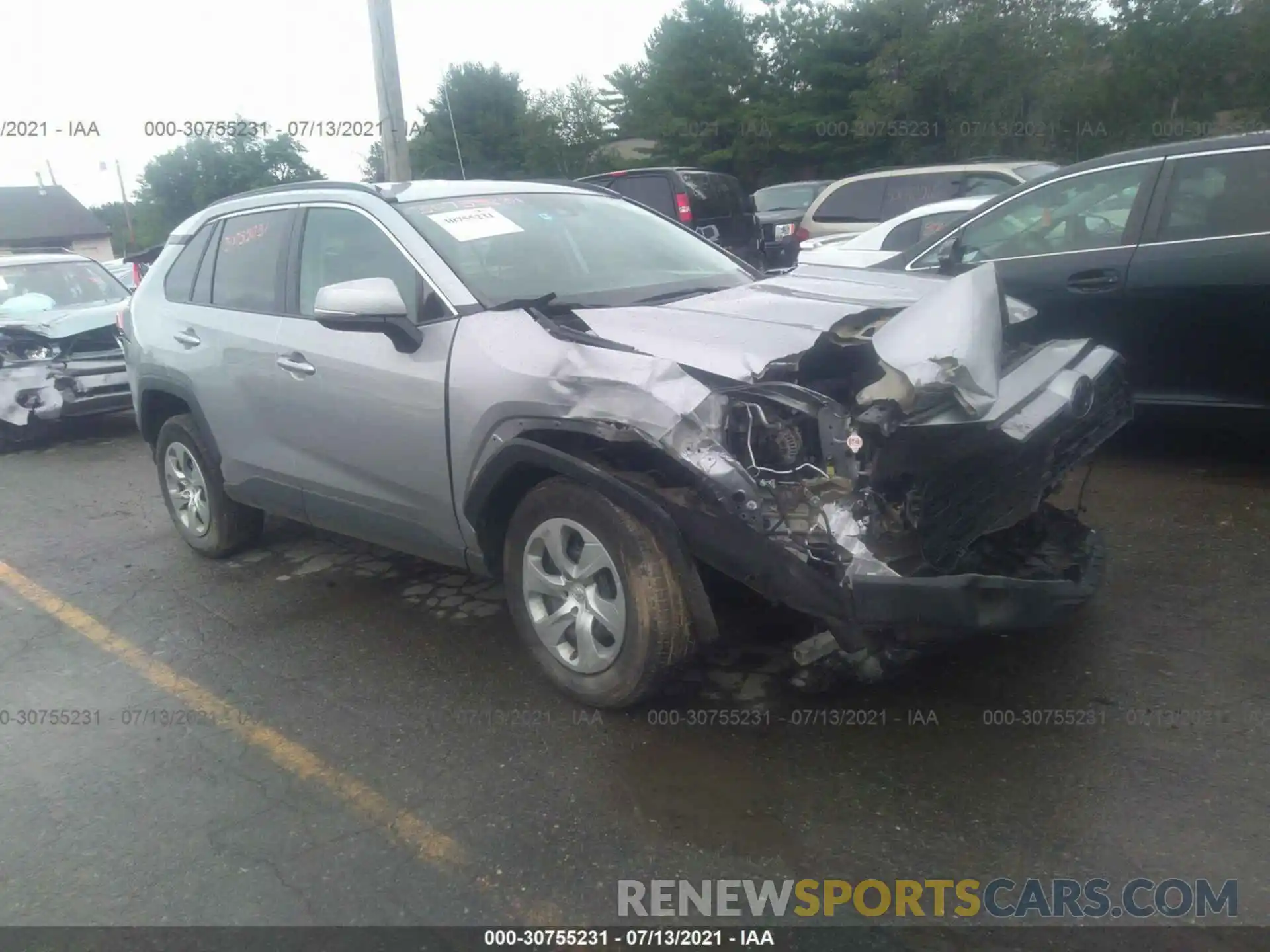 1 Photograph of a damaged car 2T3G1RFV2KC004988 TOYOTA RAV4 2019