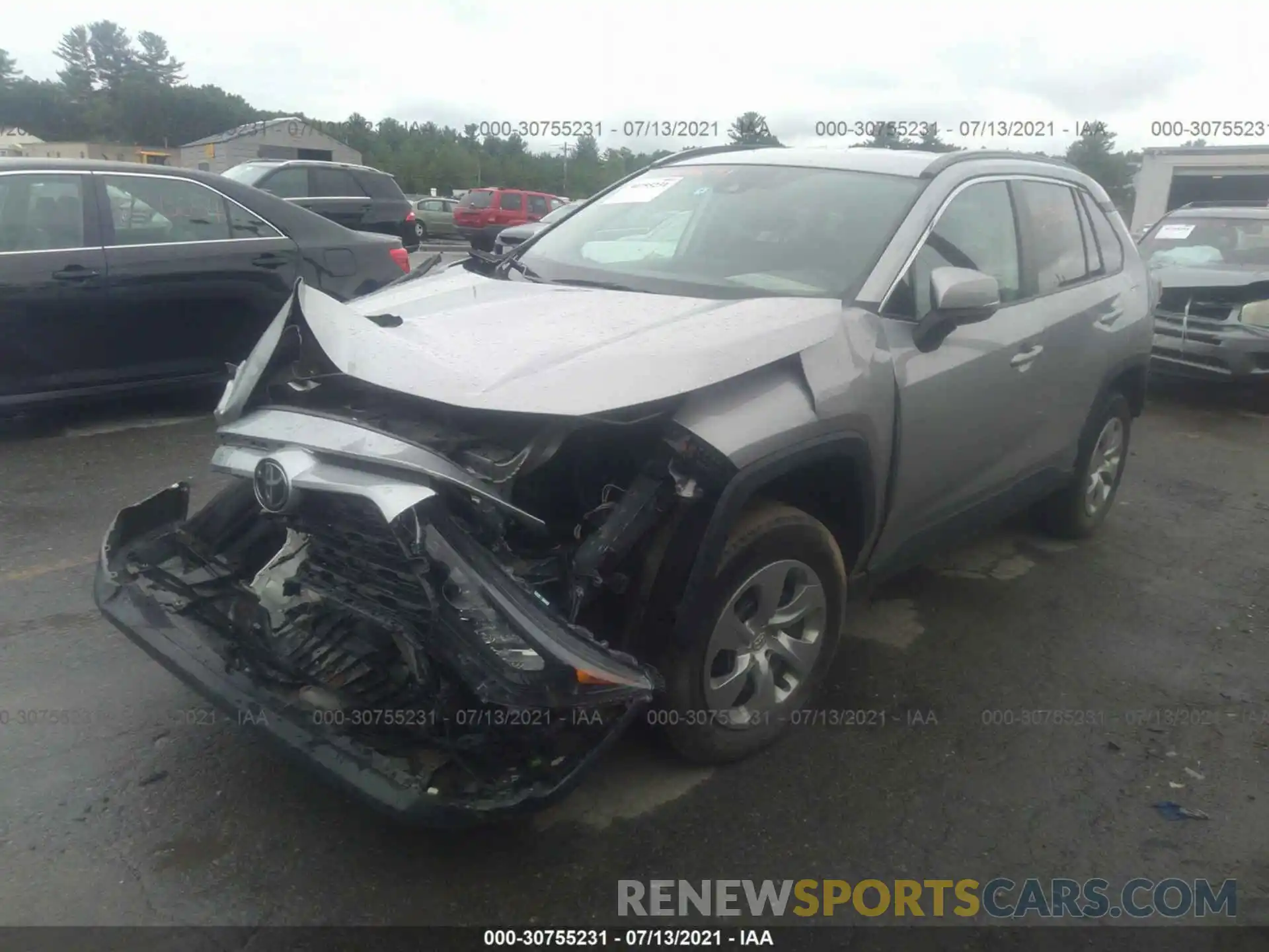 2 Photograph of a damaged car 2T3G1RFV2KC004988 TOYOTA RAV4 2019