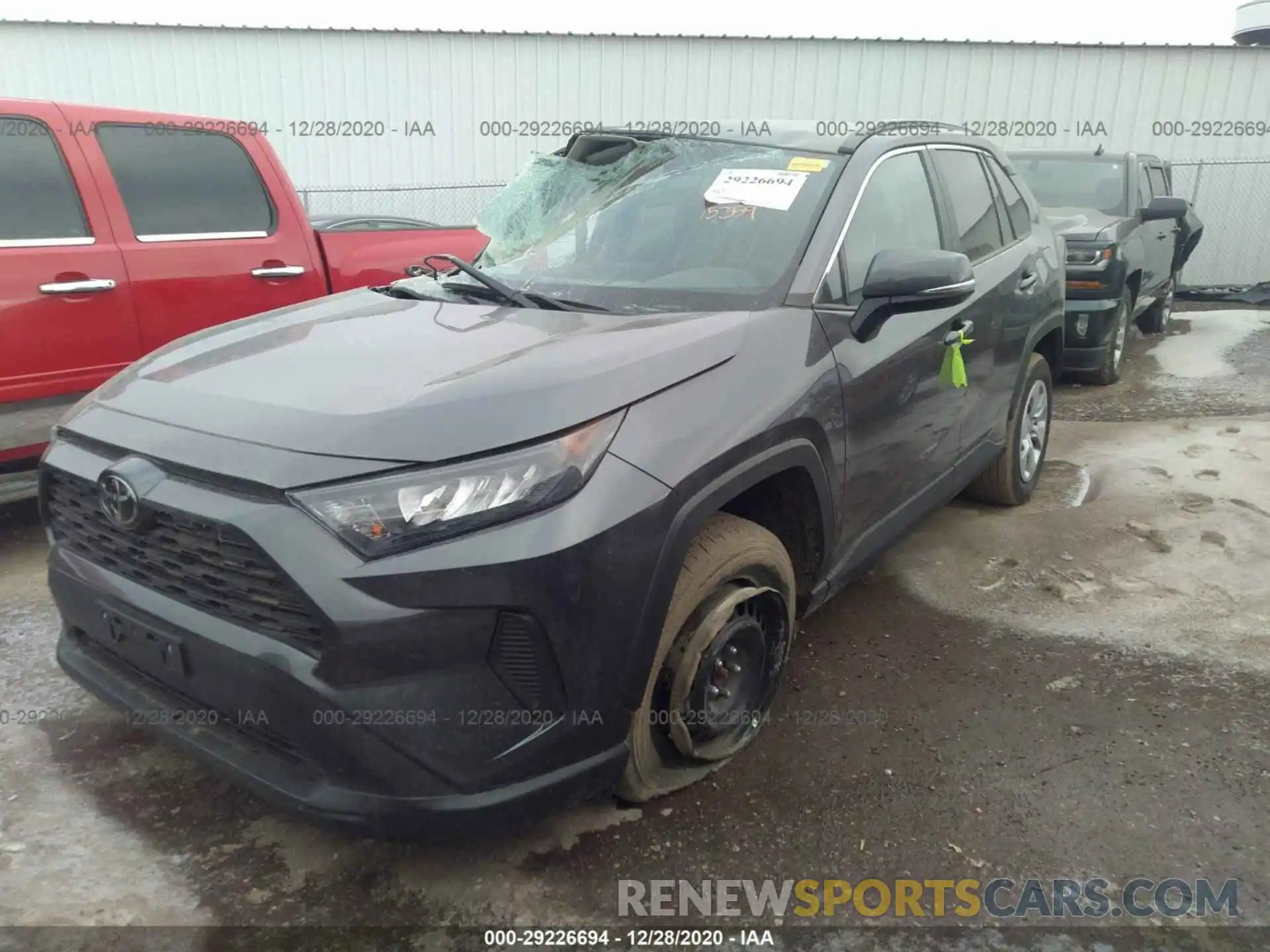 2 Photograph of a damaged car 2T3G1RFV2KC020981 TOYOTA RAV4 2019