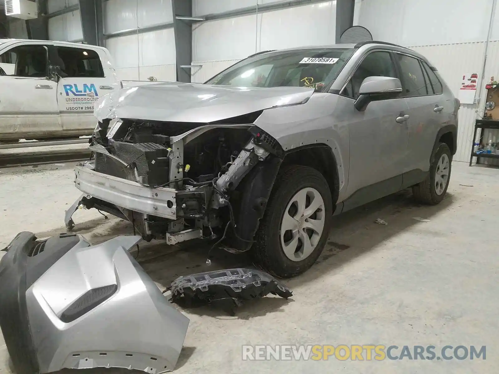 2 Photograph of a damaged car 2T3G1RFV2KC021404 TOYOTA RAV4 2019