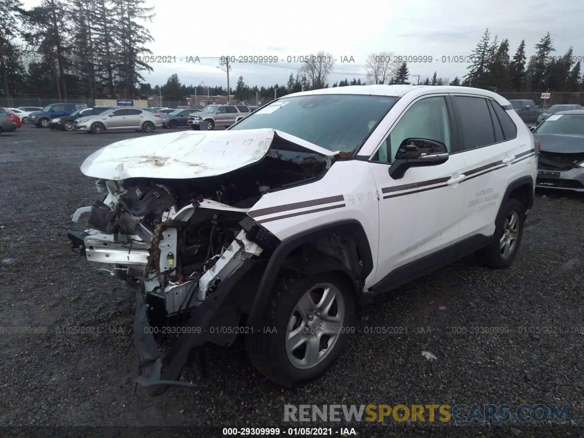 2 Photograph of a damaged car 2T3G1RFV2KC047212 TOYOTA RAV4 2019