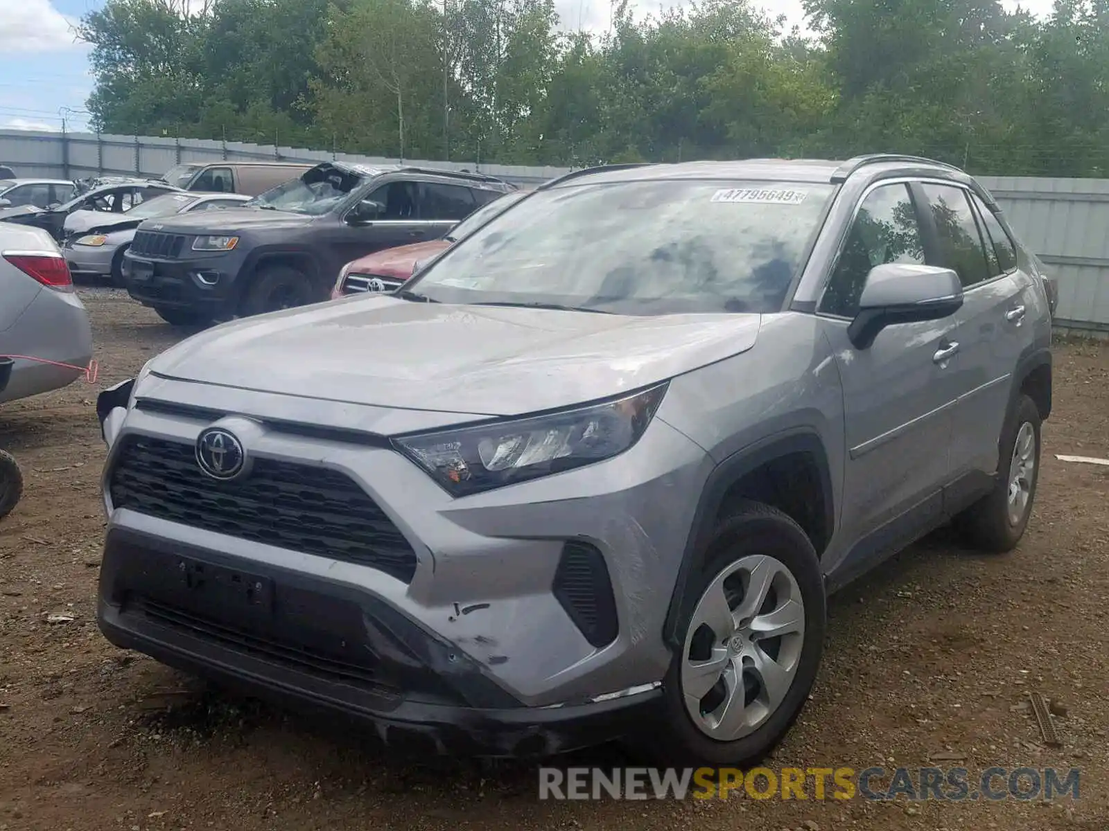 2 Photograph of a damaged car 2T3G1RFV2KW009848 TOYOTA RAV4 2019