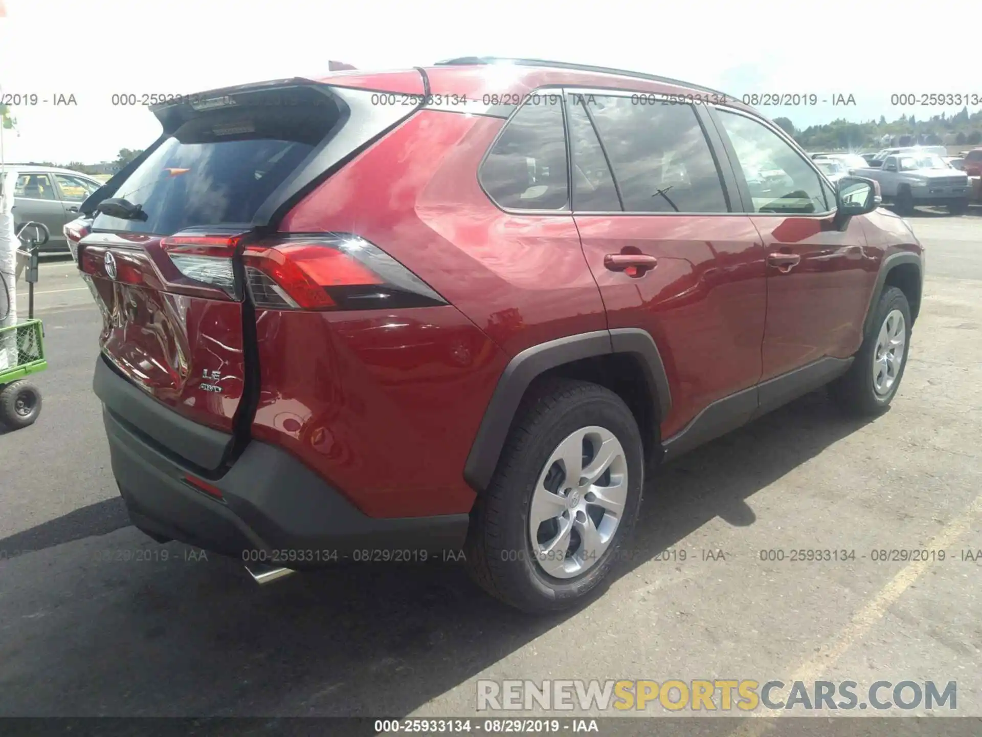 4 Photograph of a damaged car 2T3G1RFV3KC026403 TOYOTA RAV4 2019