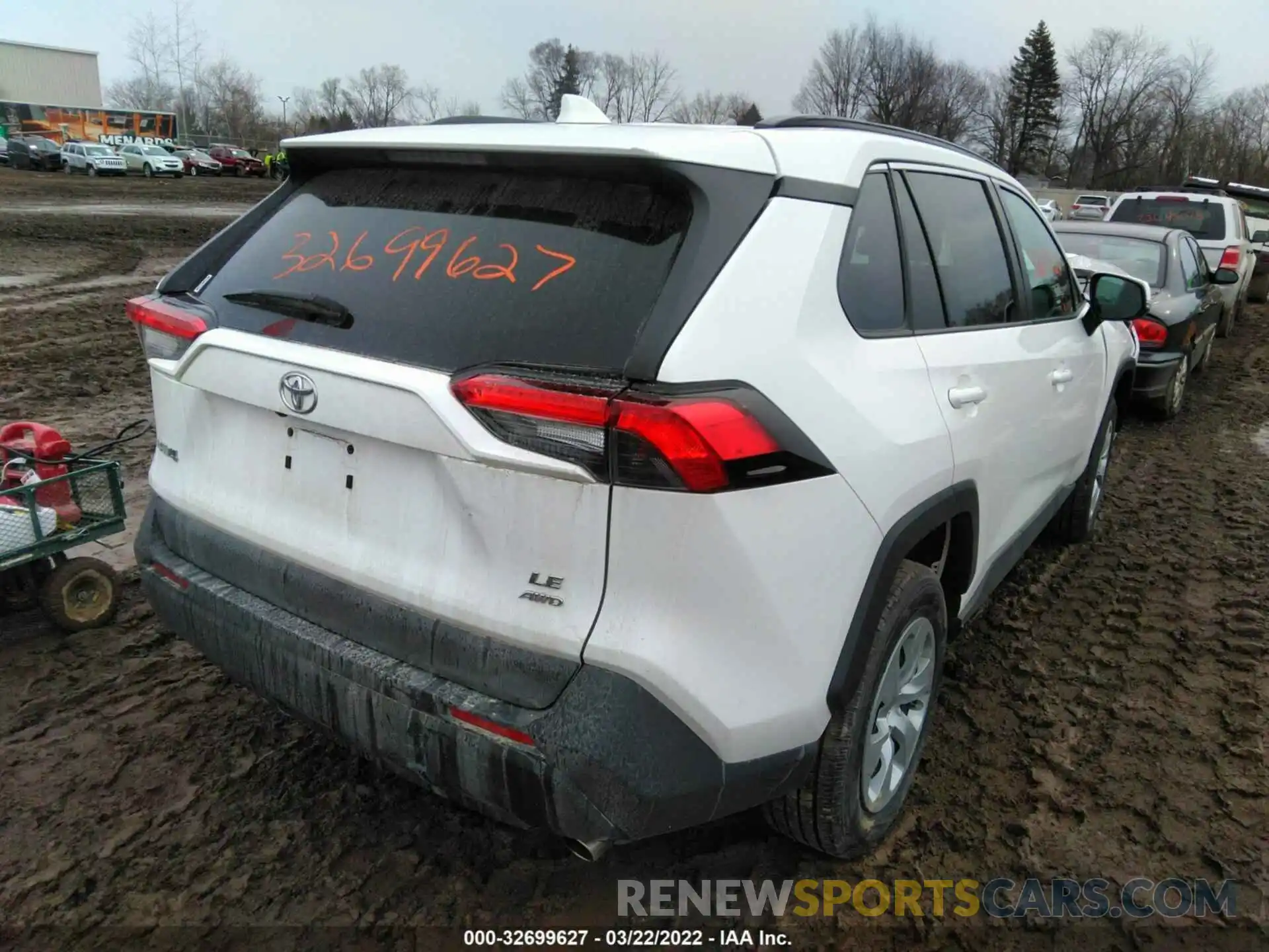 4 Photograph of a damaged car 2T3G1RFV3KC041354 TOYOTA RAV4 2019