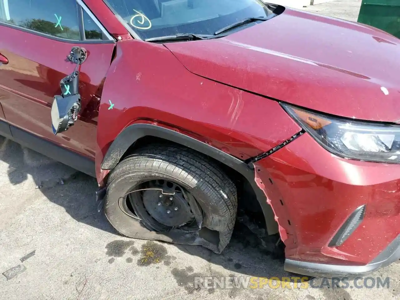 9 Фотография поврежденного автомобиля 2T3G1RFV4KC053142 TOYOTA RAV4 2019