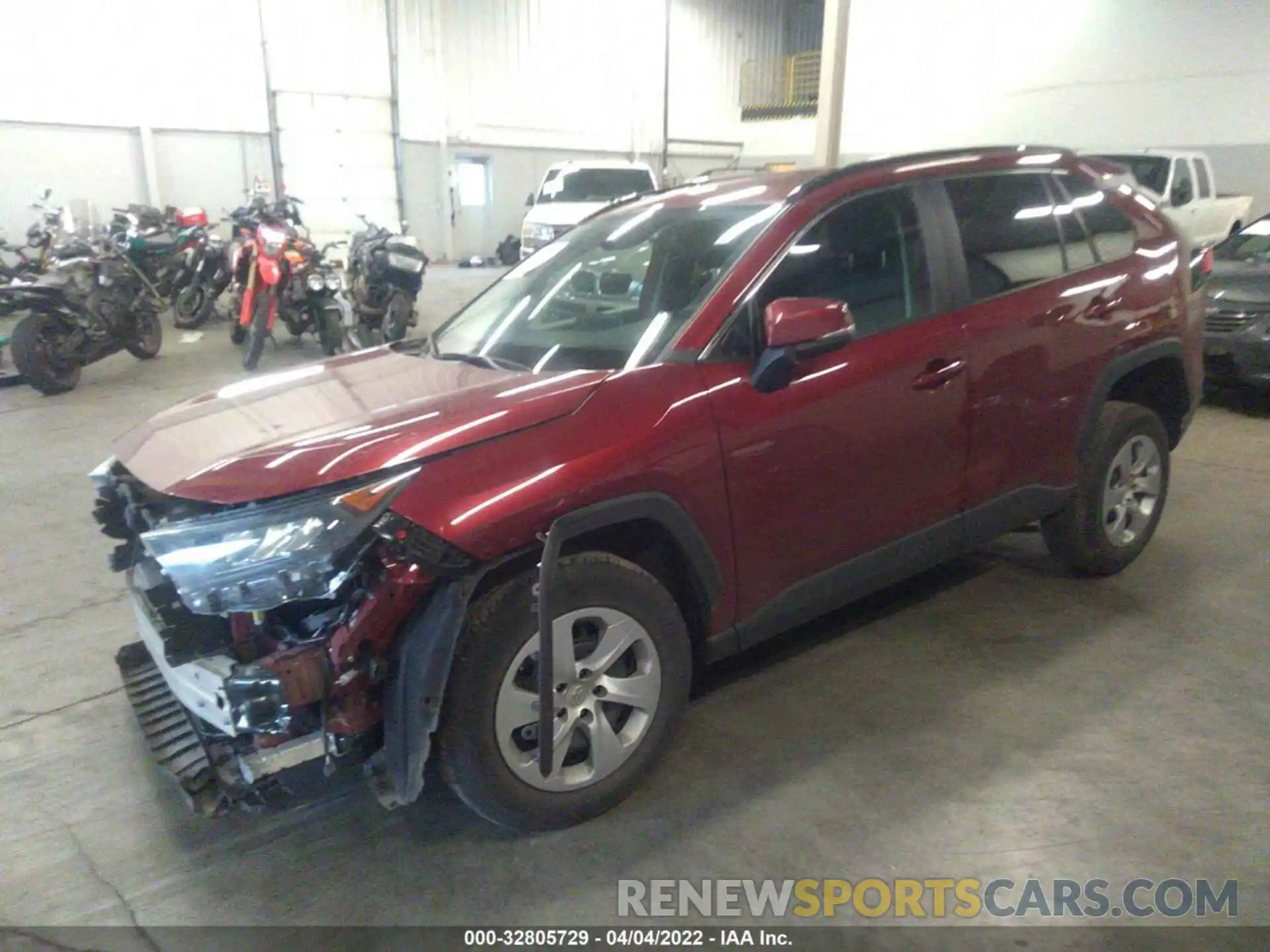 2 Photograph of a damaged car 2T3G1RFV4KW083336 TOYOTA RAV4 2019