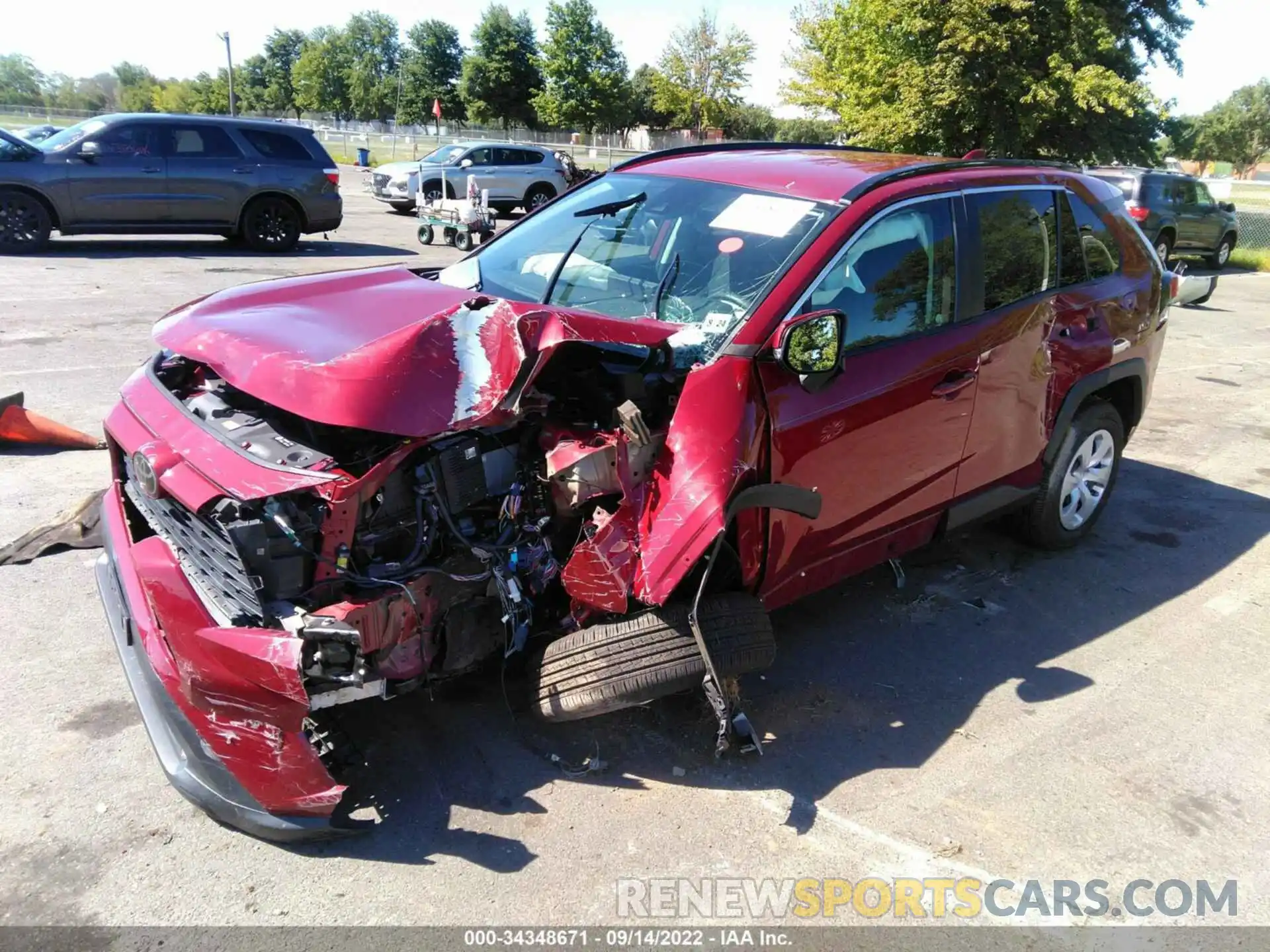 2 Photograph of a damaged car 2T3G1RFV5KC007299 TOYOTA RAV4 2019