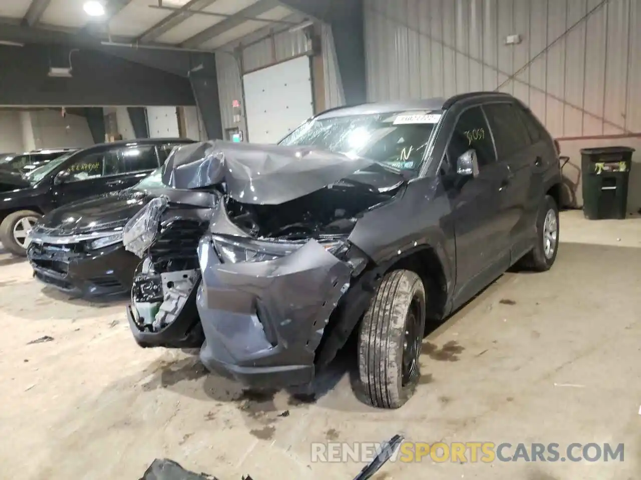 2 Photograph of a damaged car 2T3G1RFV5KW003865 TOYOTA RAV4 2019