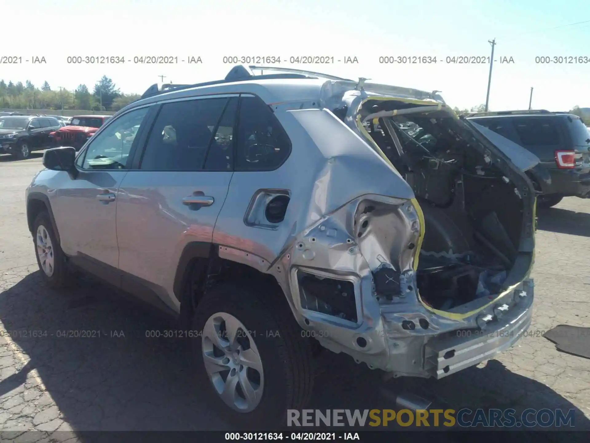 3 Photograph of a damaged car 2T3G1RFV6KC055118 TOYOTA RAV4 2019