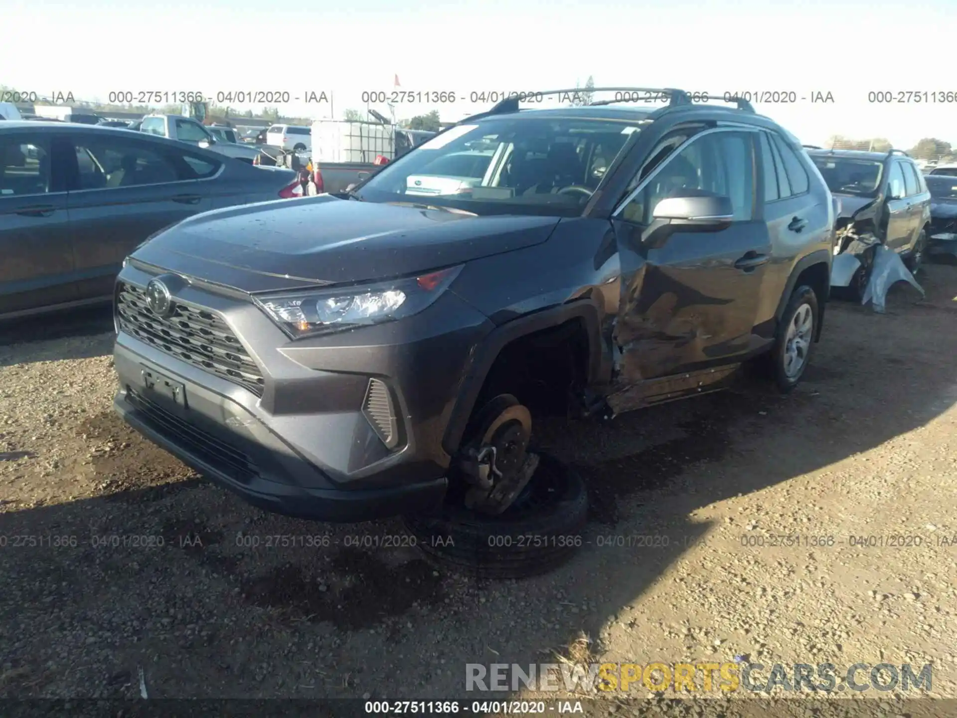 2 Фотография поврежденного автомобиля 2T3G1RFV6KW013577 TOYOTA RAV4 2019