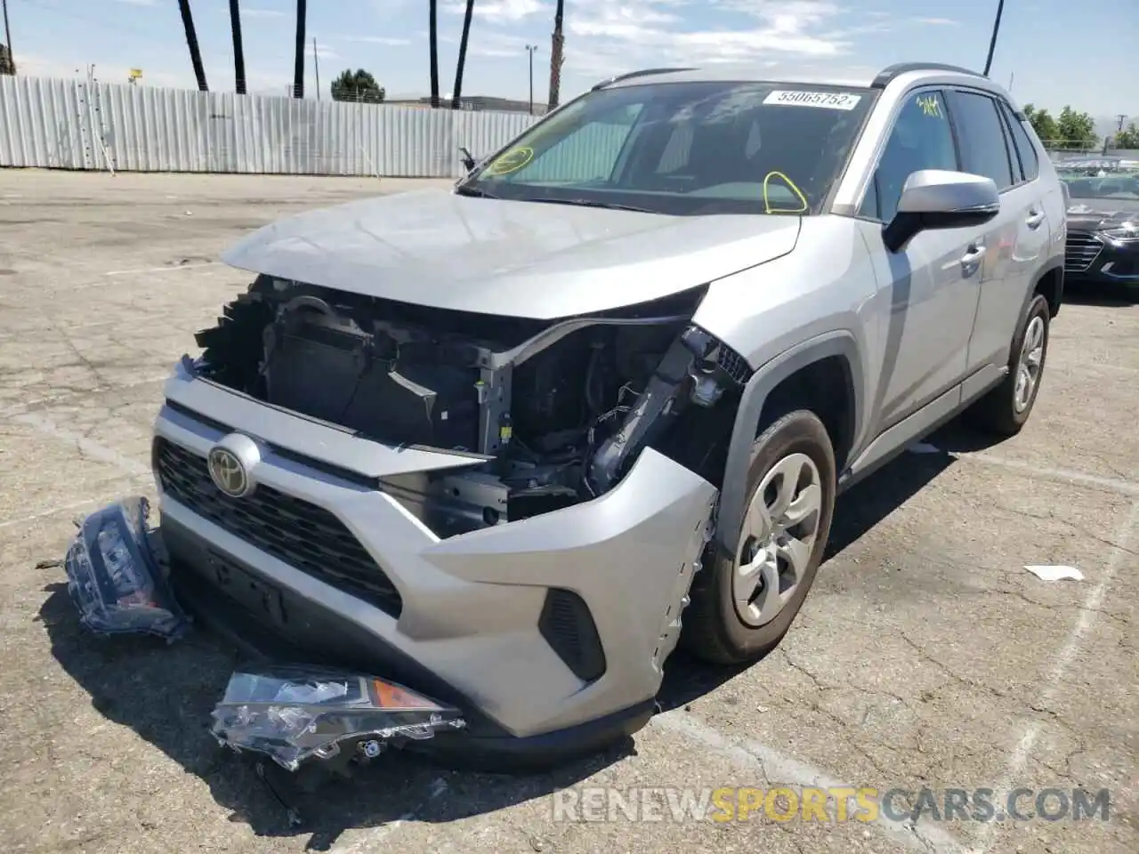 2 Photograph of a damaged car 2T3G1RFV6KW026541 TOYOTA RAV4 2019