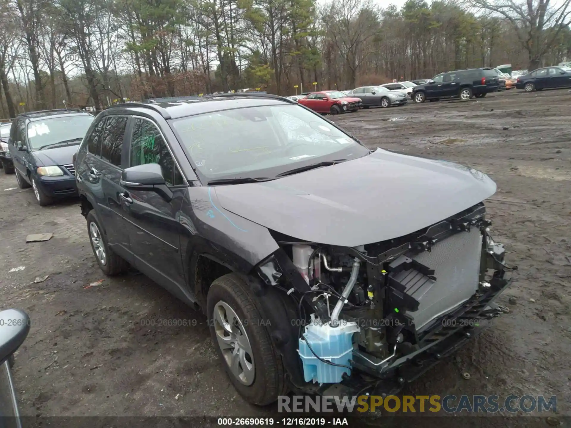 1 Photograph of a damaged car 2T3G1RFV7KC014285 TOYOTA RAV4 2019