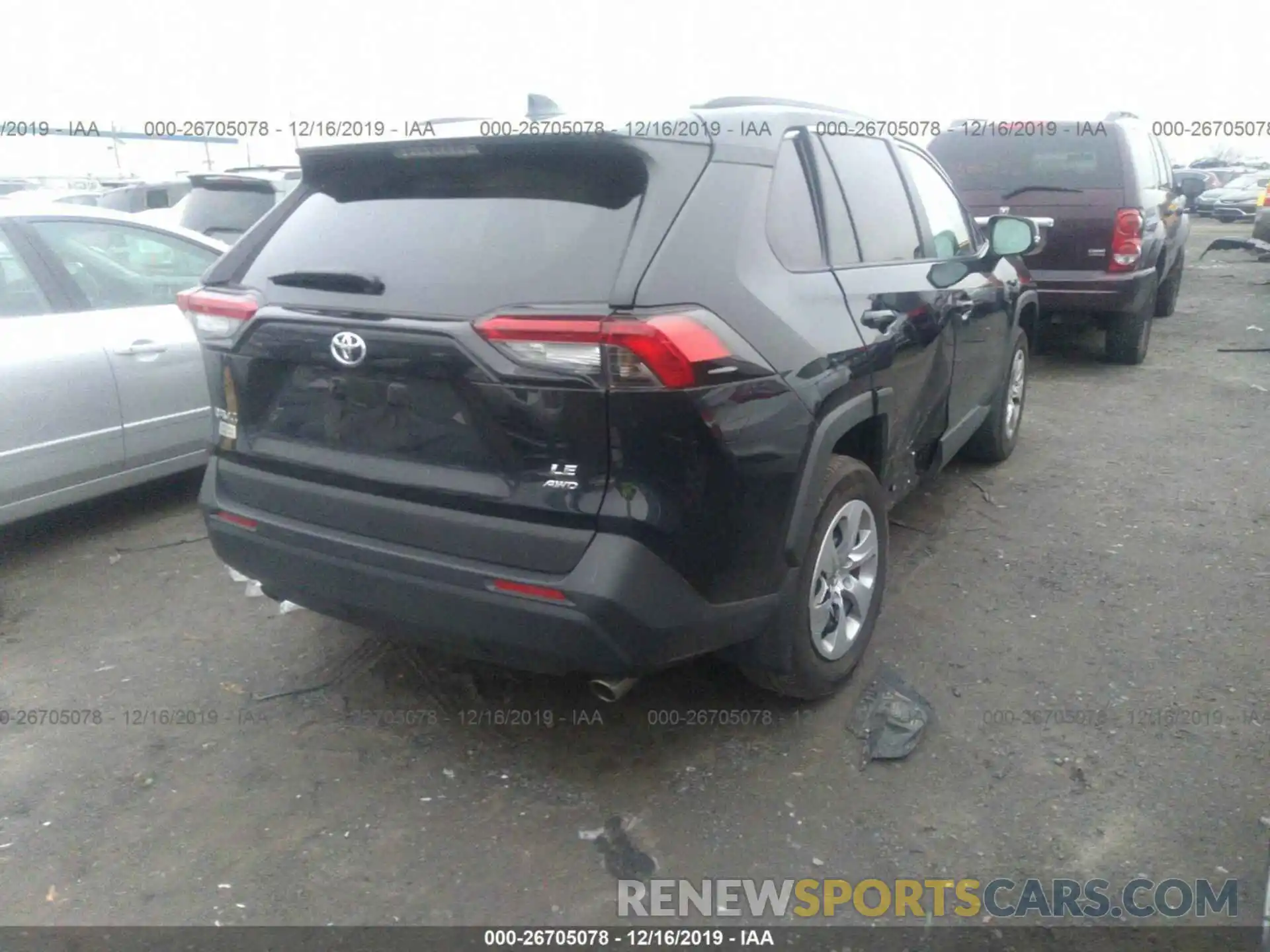 4 Photograph of a damaged car 2T3G1RFV7KW025480 TOYOTA RAV4 2019