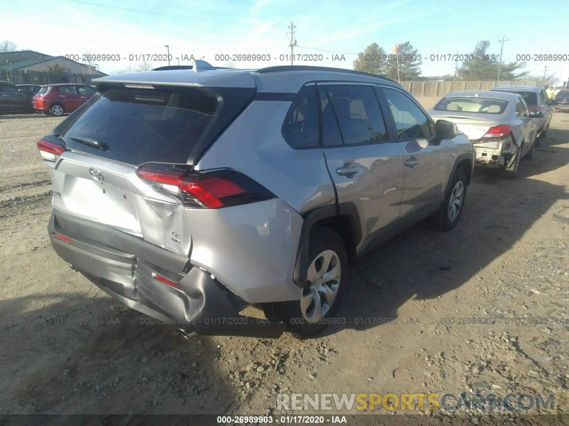 4 Photograph of a damaged car 2T3G1RFV7KW029934 TOYOTA RAV4 2019