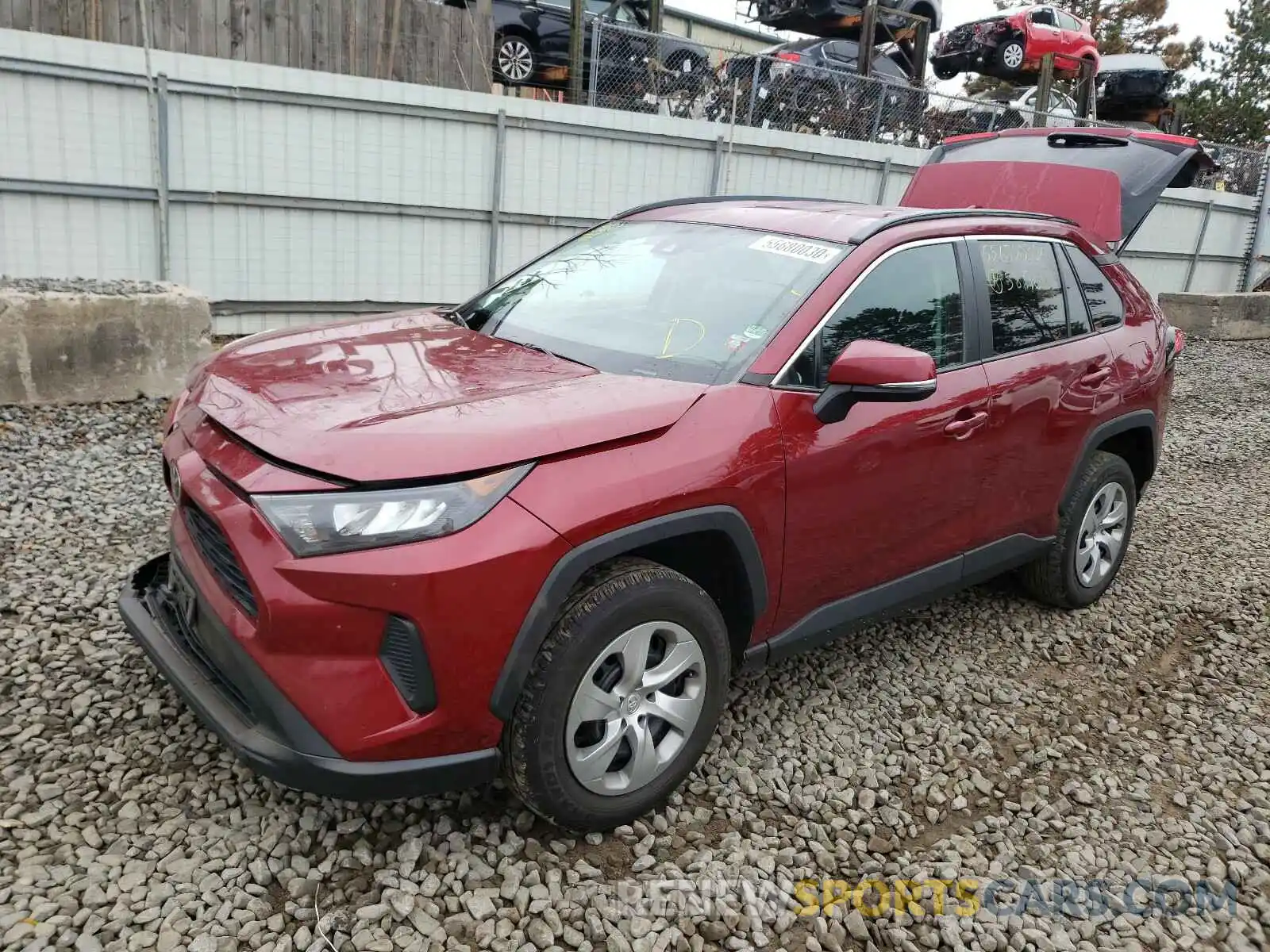 2 Фотография поврежденного автомобиля 2T3G1RFV7KW035121 TOYOTA RAV4 2019