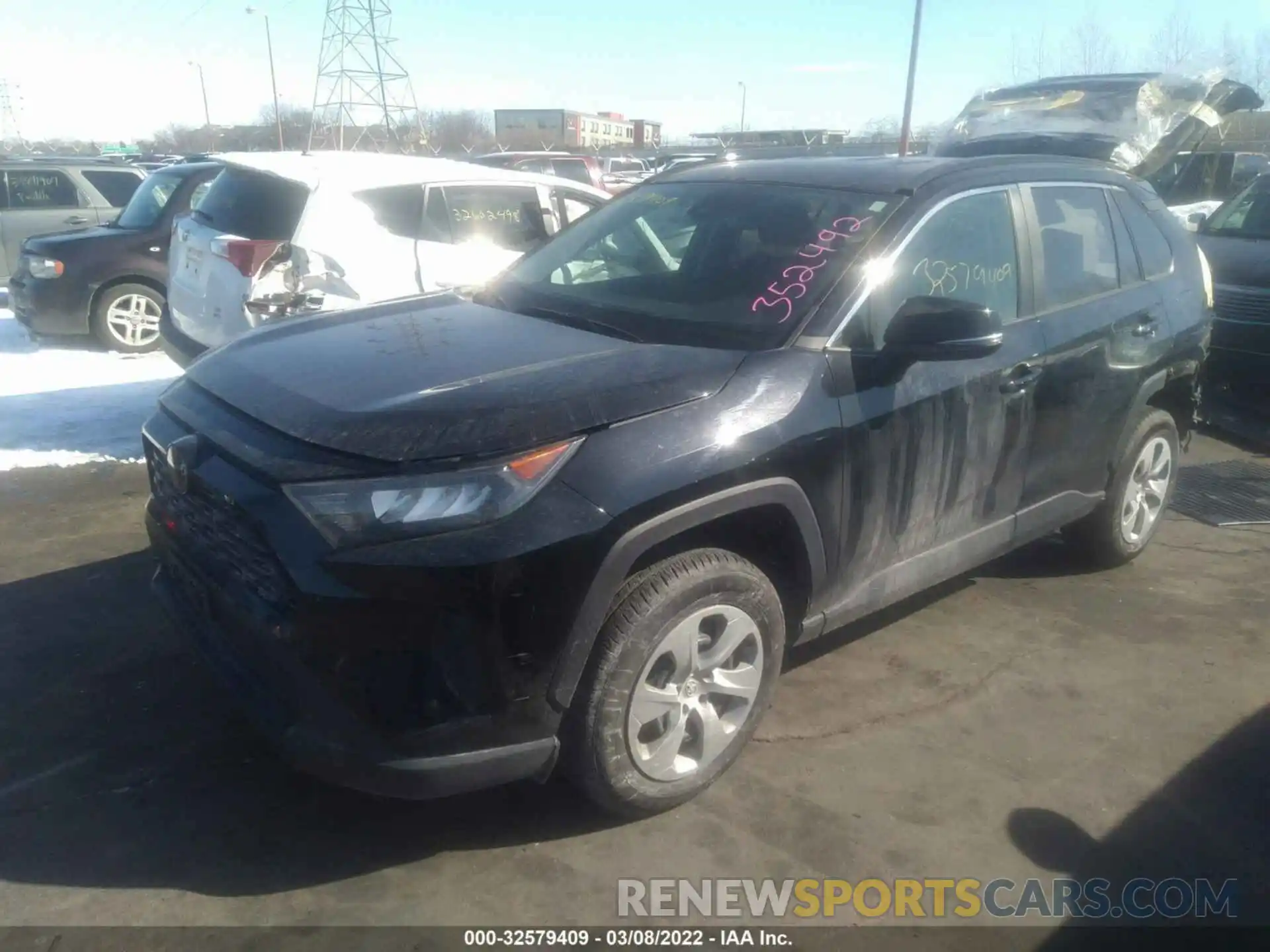 2 Photograph of a damaged car 2T3G1RFV7KW065543 TOYOTA RAV4 2019