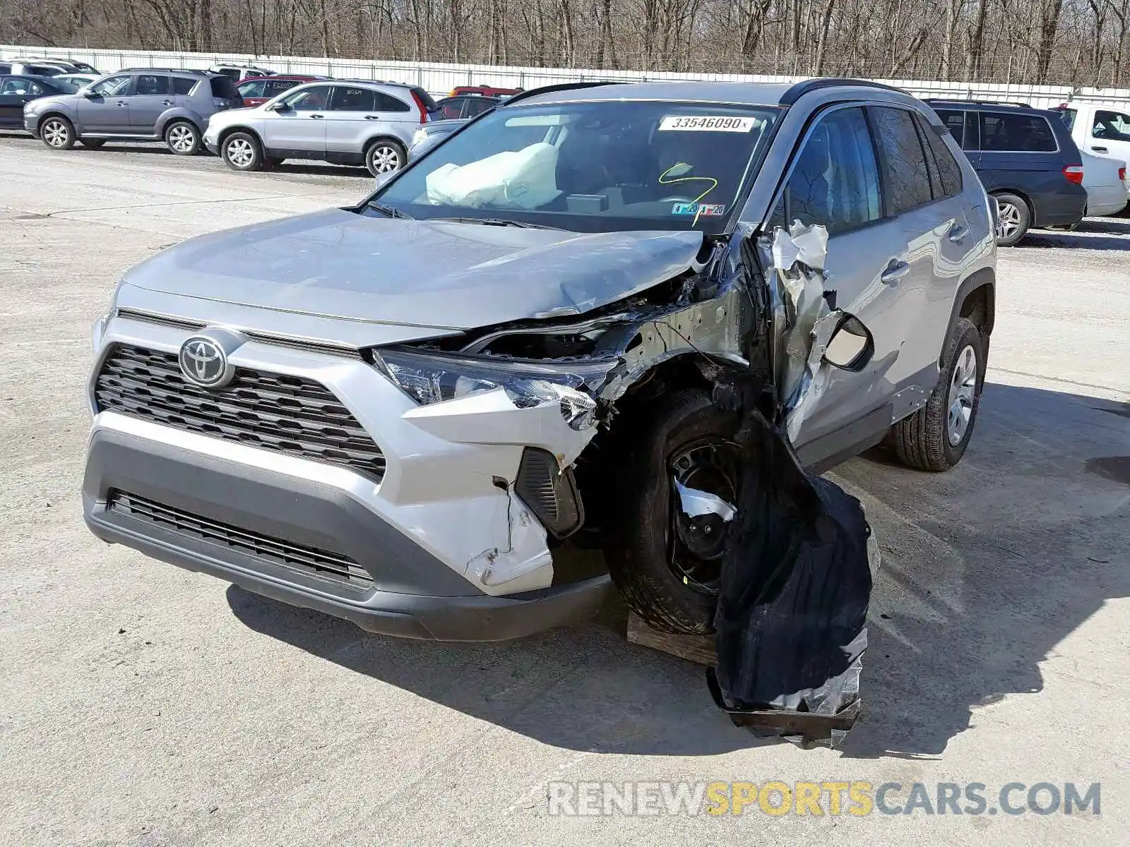 2 Photograph of a damaged car 2T3G1RFV8KC005093 TOYOTA RAV4 2019