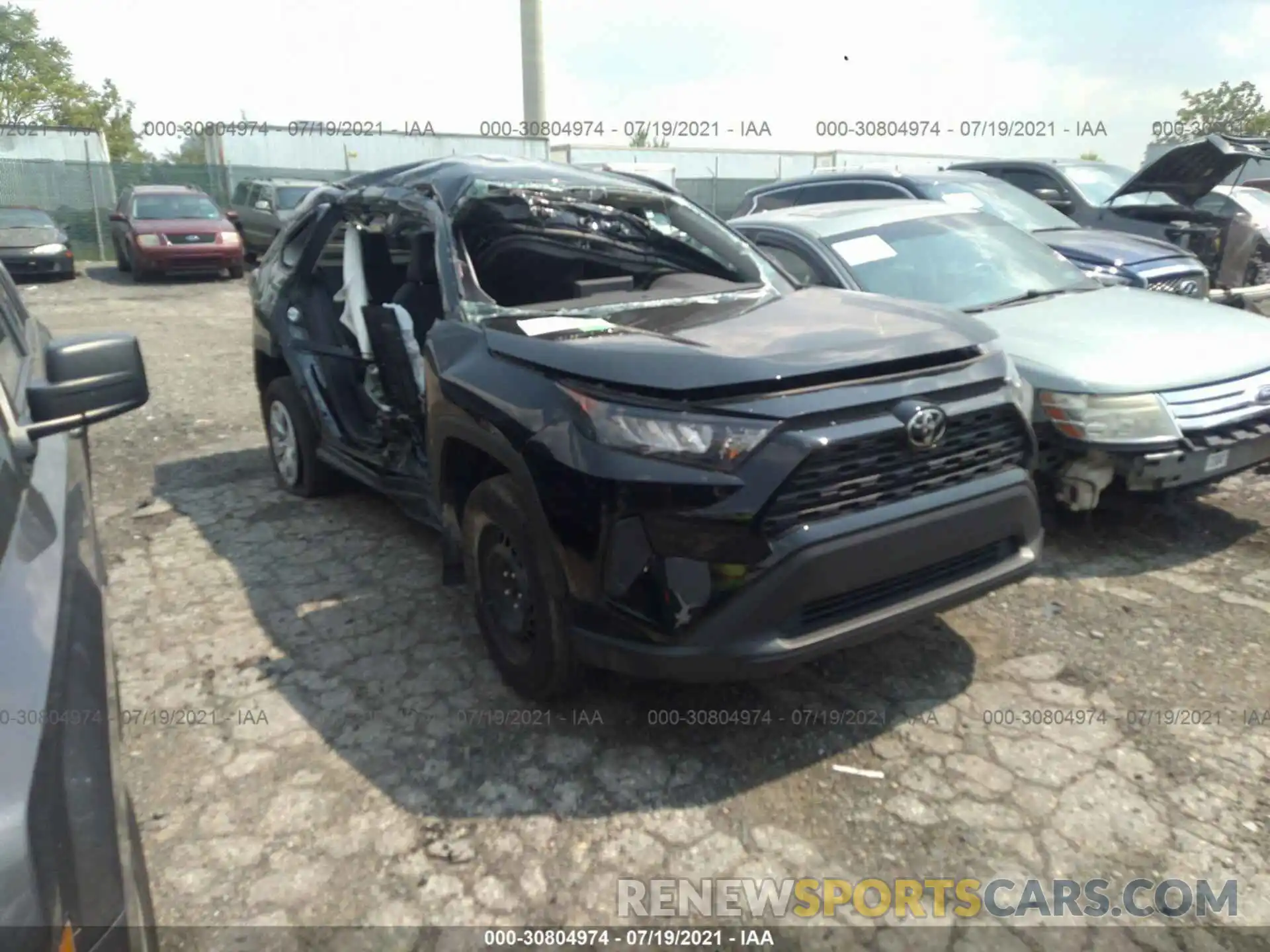 1 Photograph of a damaged car 2T3G1RFV8KC020872 TOYOTA RAV4 2019