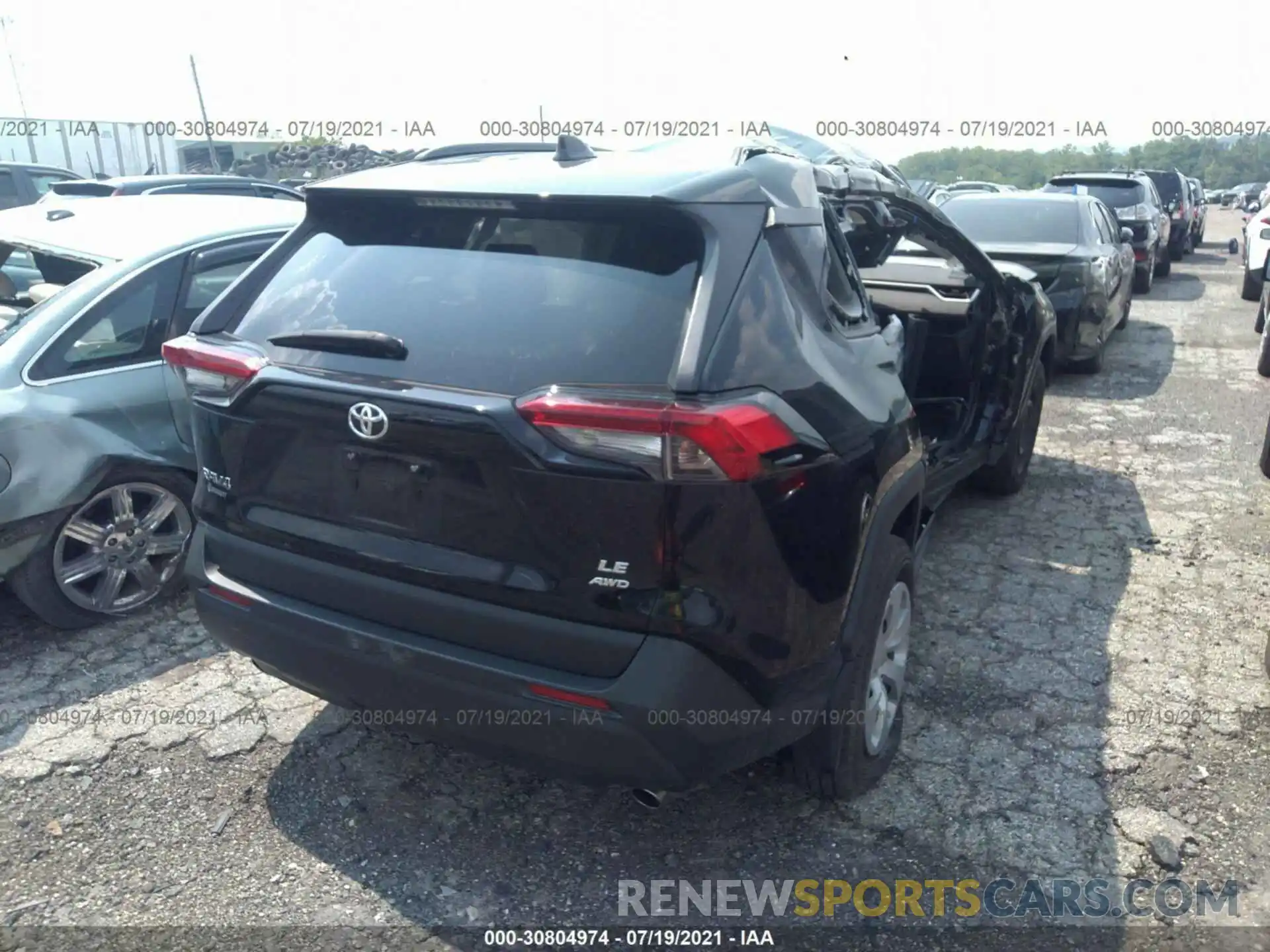 4 Photograph of a damaged car 2T3G1RFV8KC020872 TOYOTA RAV4 2019