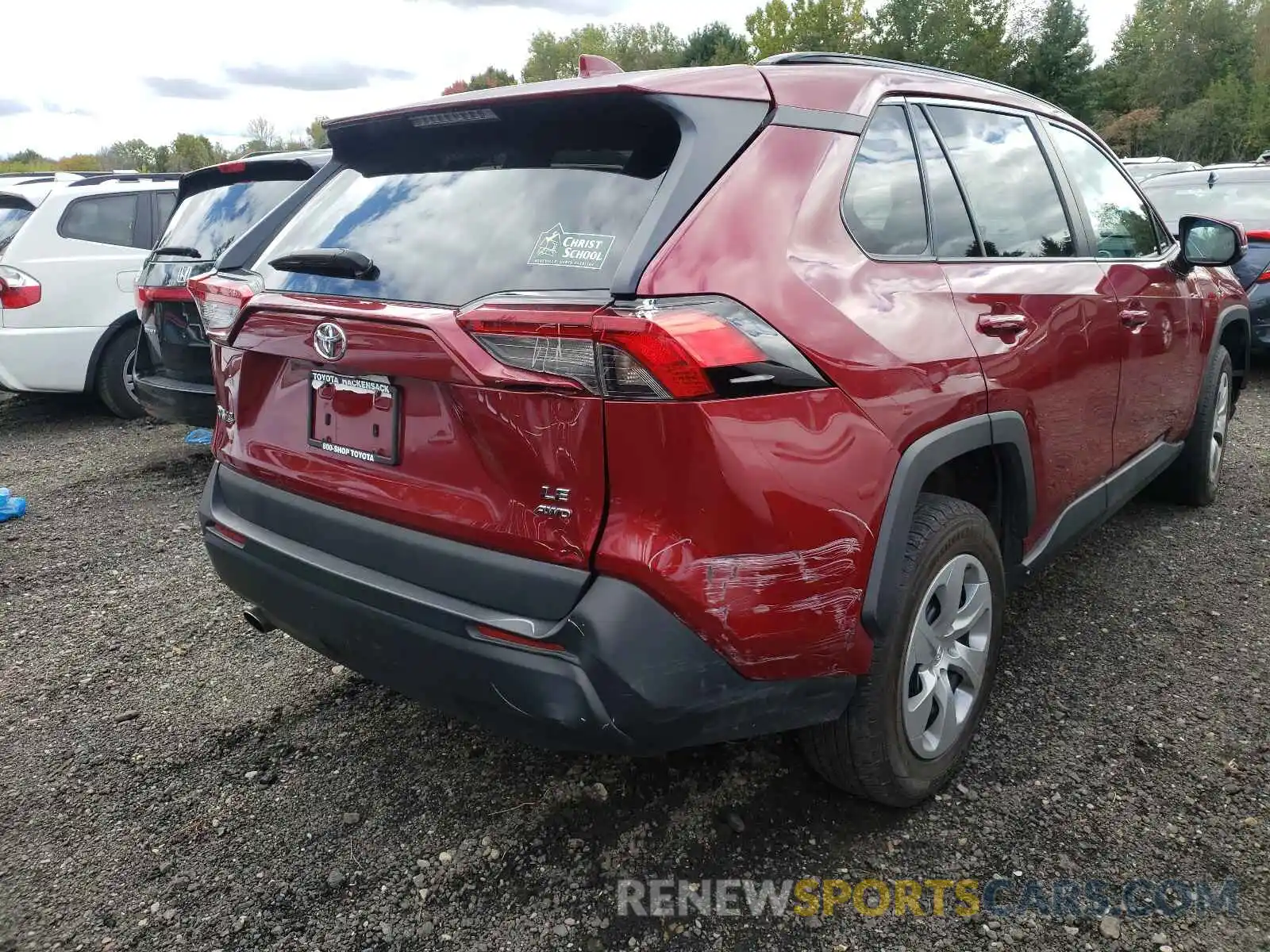 4 Photograph of a damaged car 2T3G1RFV8KW037167 TOYOTA RAV4 2019