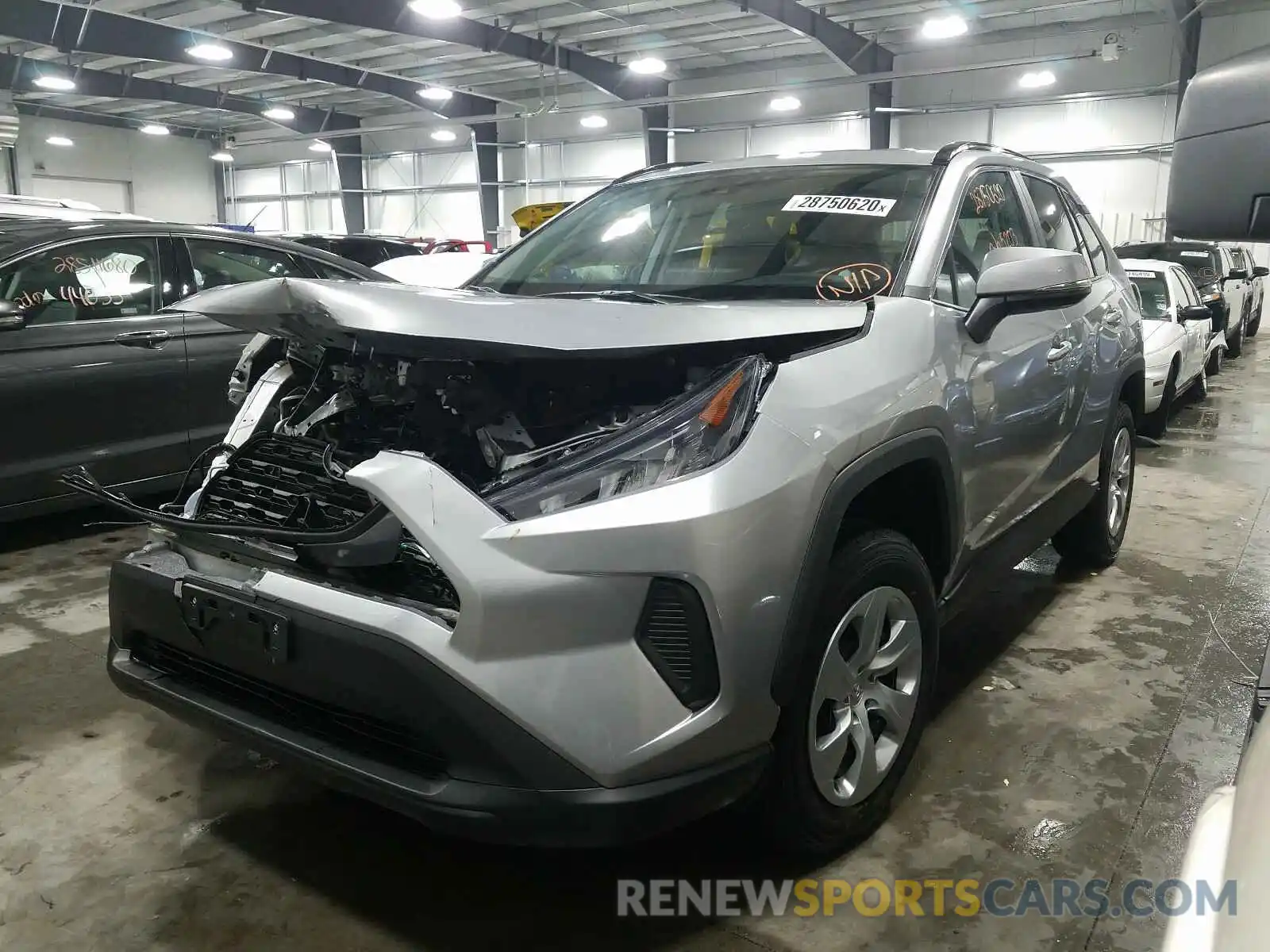 2 Photograph of a damaged car 2T3G1RFV9KC023411 TOYOTA RAV4 2019