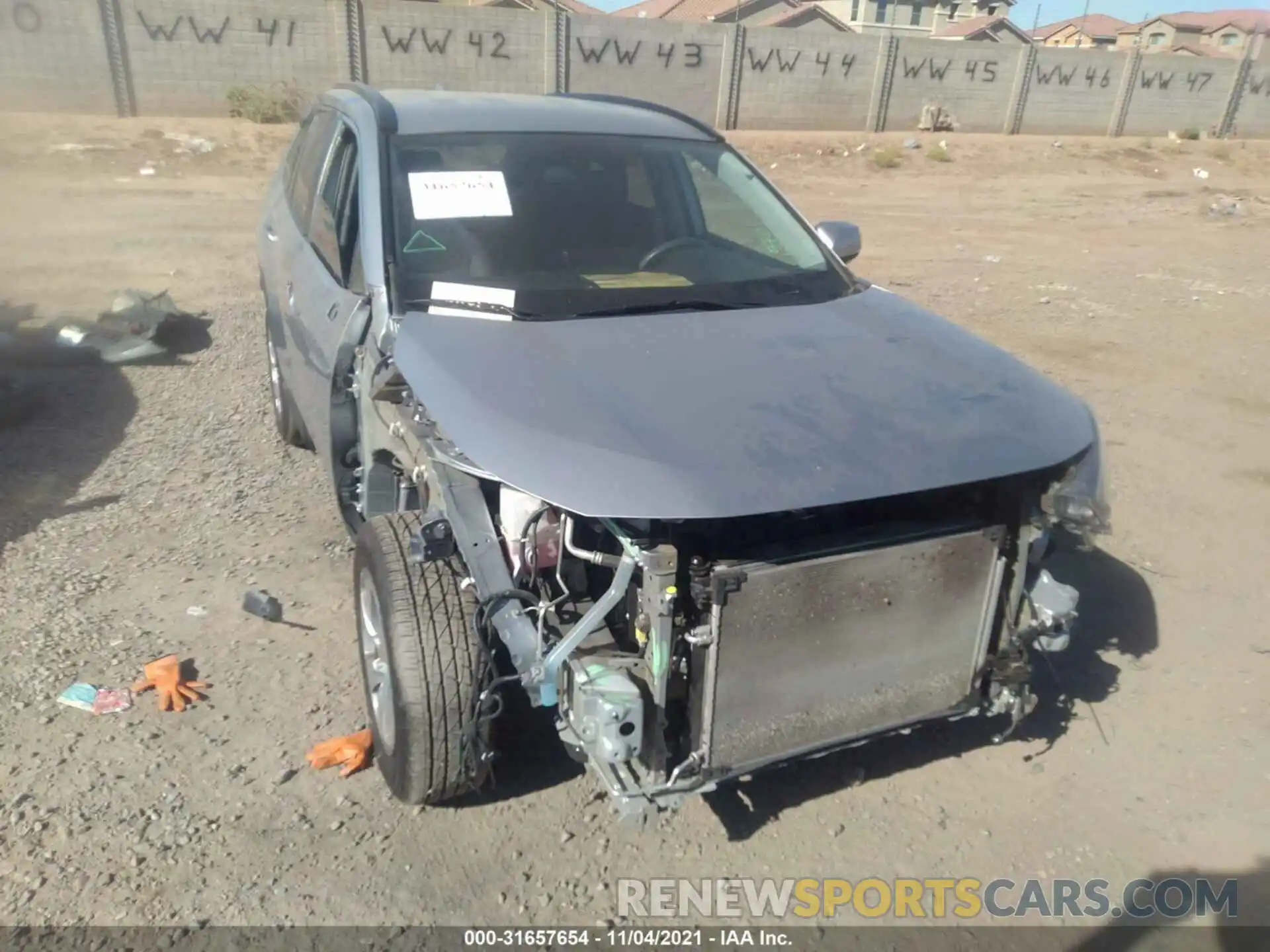 1 Photograph of a damaged car 2T3G1RFV9KC059485 TOYOTA RAV4 2019