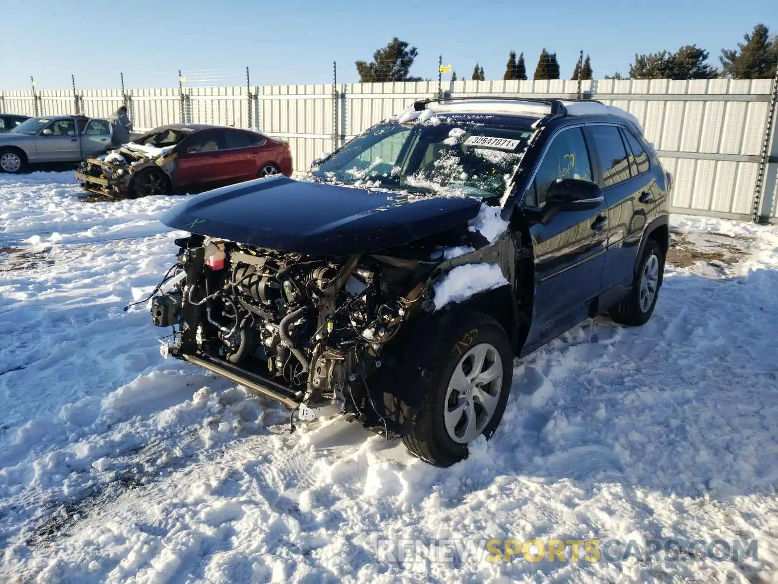 2 Photograph of a damaged car 2T3G1RFV9KW076771 TOYOTA RAV4 2019