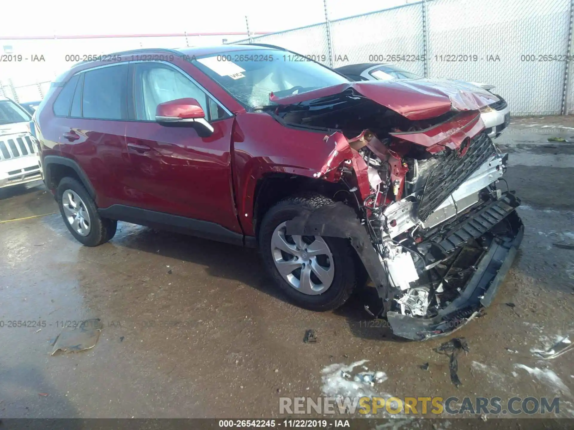 1 Photograph of a damaged car 2T3G1RFVXKC057499 TOYOTA RAV4 2019