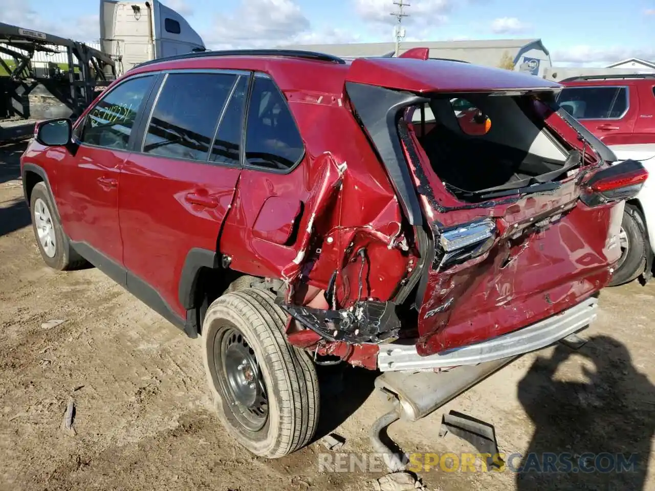 3 Photograph of a damaged car 2T3G1RFVXKW013078 TOYOTA RAV4 2019