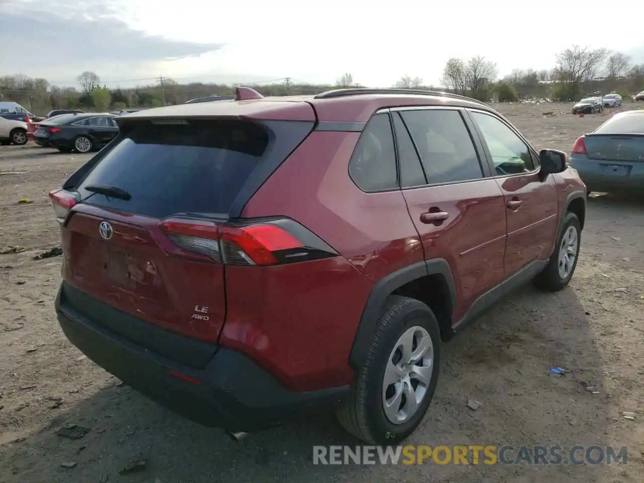 4 Photograph of a damaged car 2T3G1RFVXKW079307 TOYOTA RAV4 2019