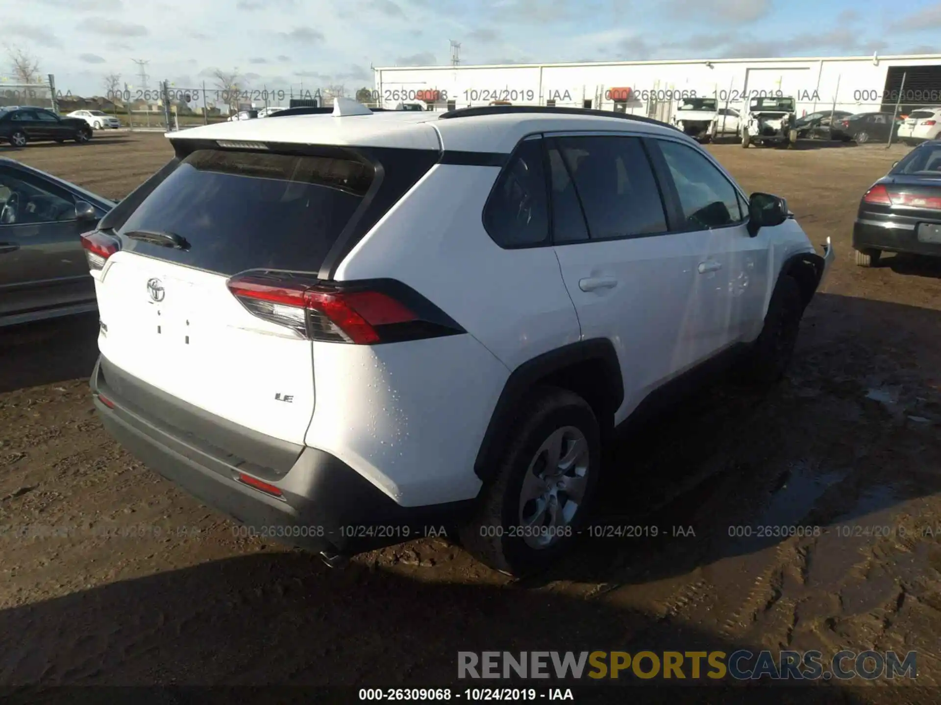 4 Photograph of a damaged car 2T3H1RFV0KC002726 TOYOTA RAV4 2019