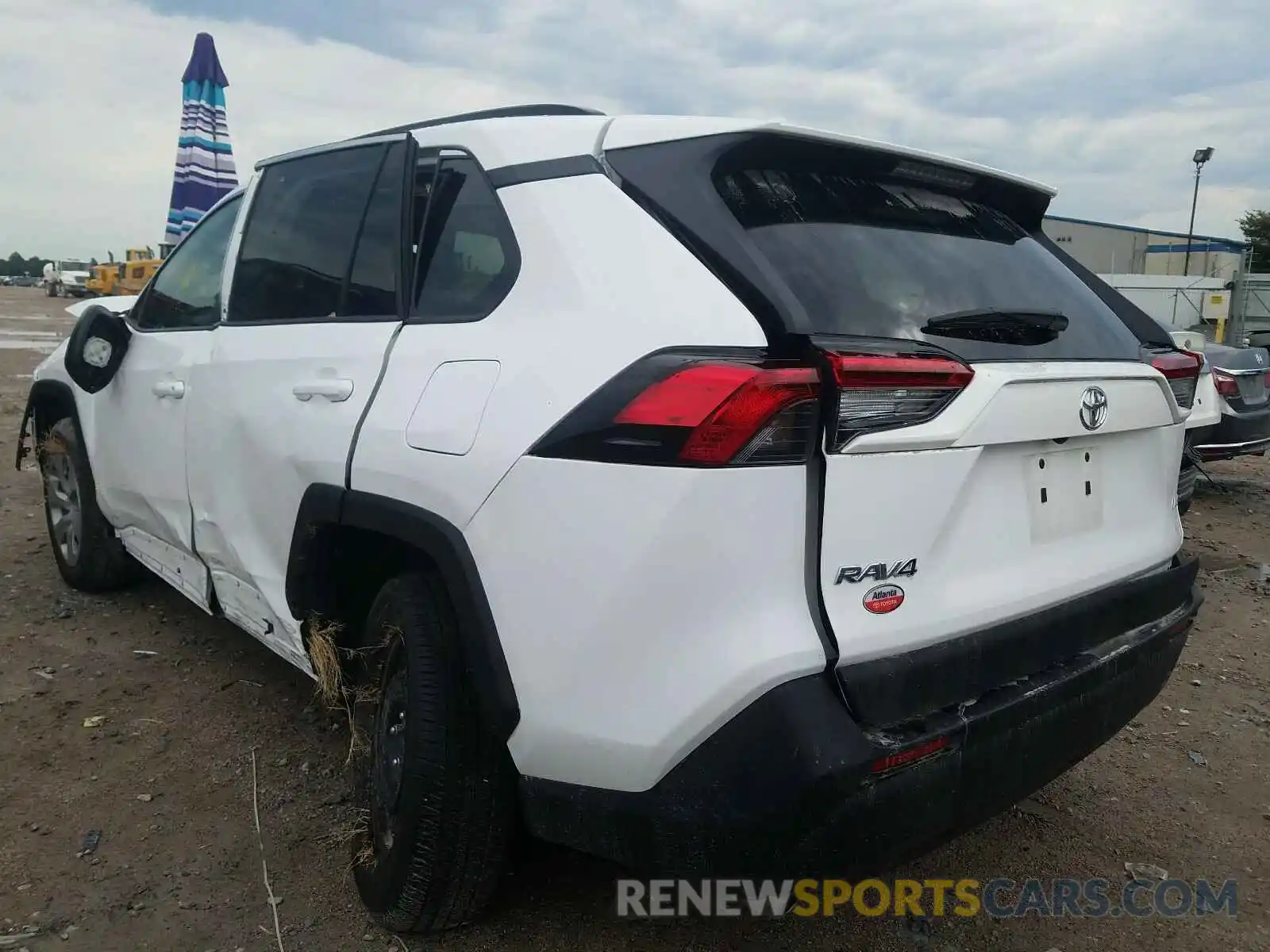 3 Photograph of a damaged car 2T3H1RFV0KC008414 TOYOTA RAV4 2019