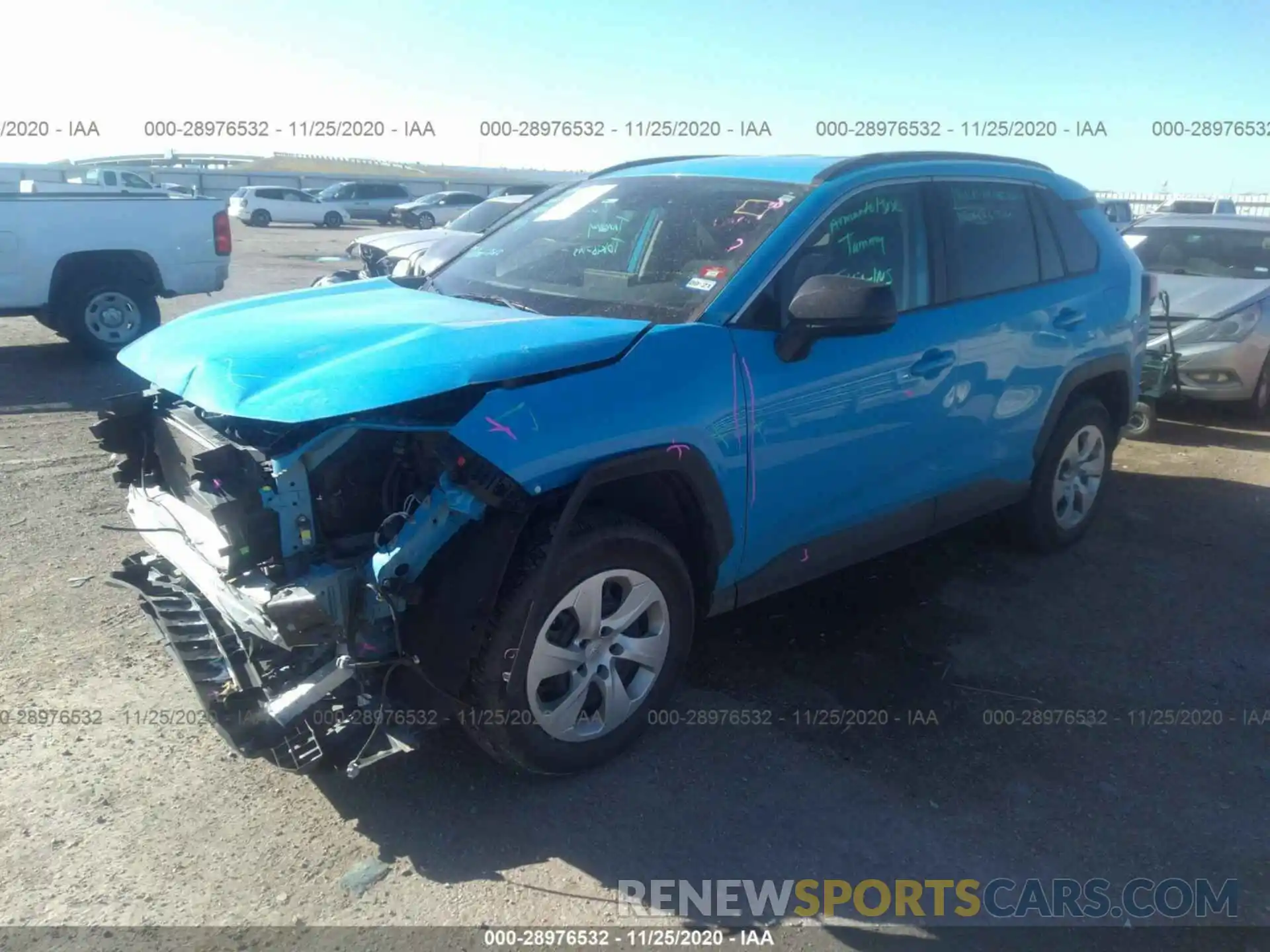 2 Photograph of a damaged car 2T3H1RFV0KC022216 TOYOTA RAV4 2019