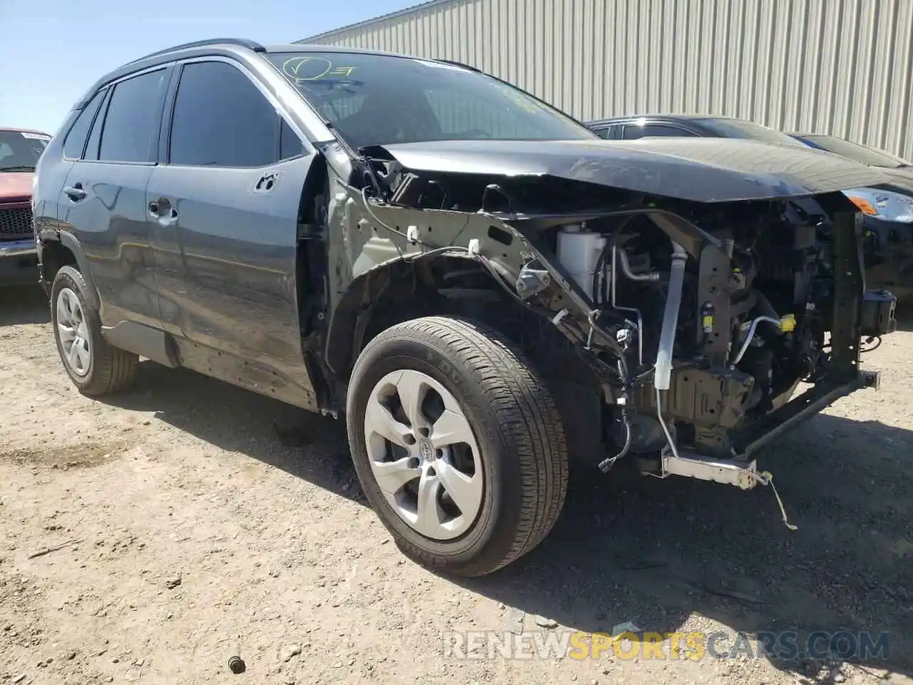 1 Photograph of a damaged car 2T3H1RFV0KC023382 TOYOTA RAV4 2019