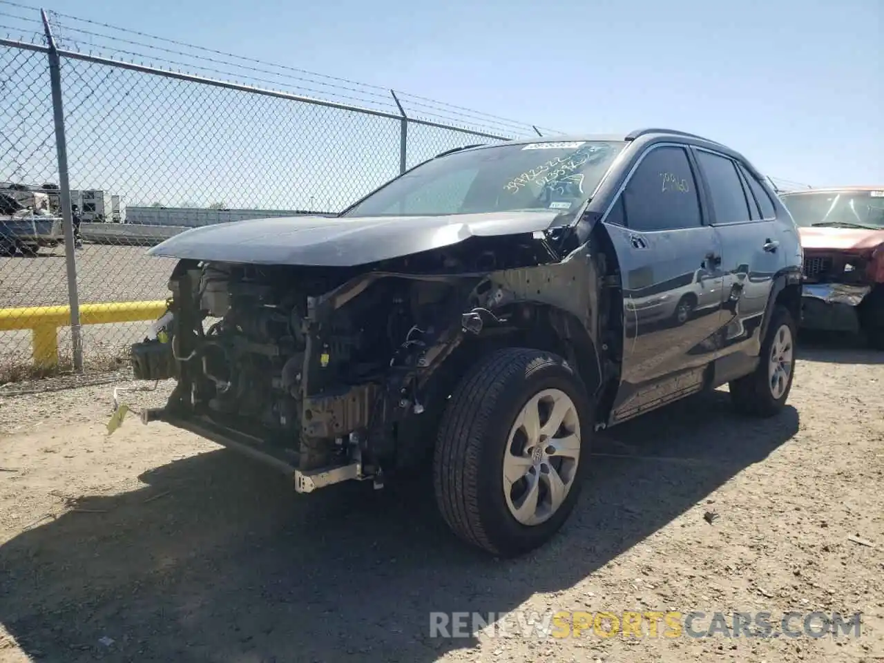 2 Photograph of a damaged car 2T3H1RFV0KC023382 TOYOTA RAV4 2019